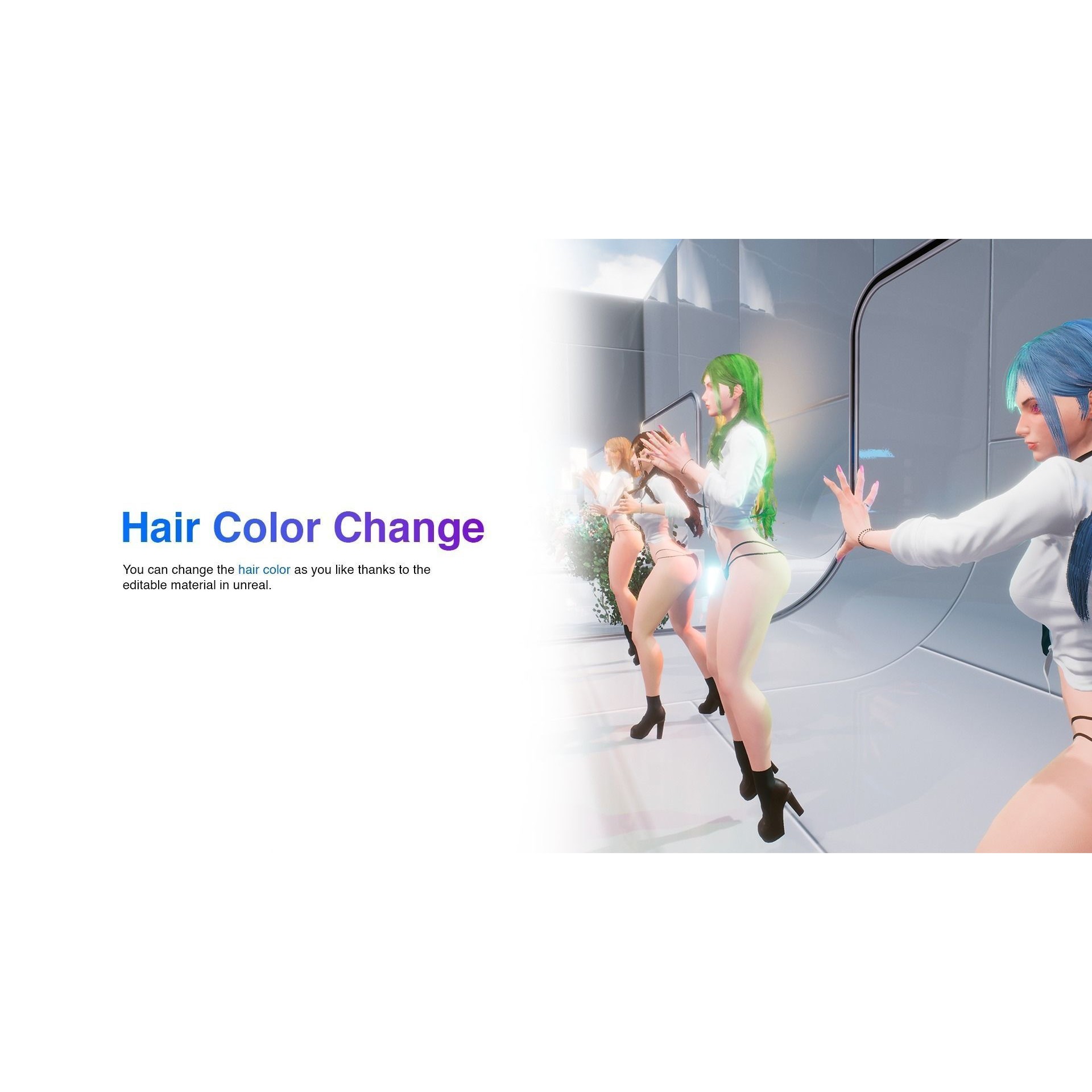 Marin Kitagawa - Low-Poly Game-Ready 3D Model - View 14