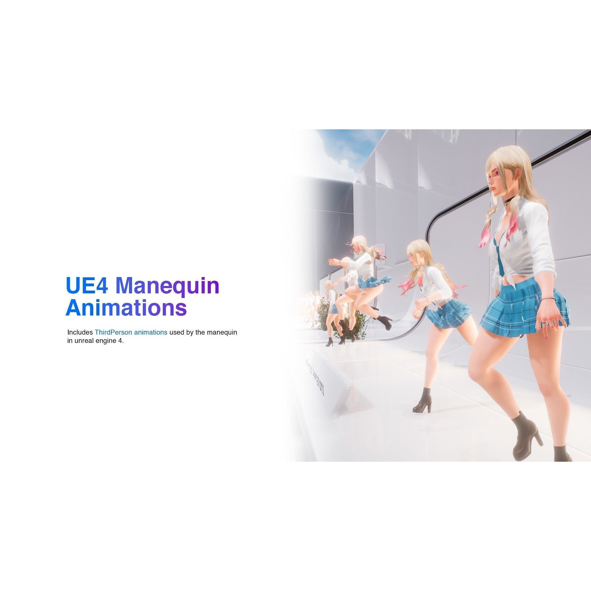 Marin Kitagawa - Low-Poly Game-Ready 3D Model - View 17