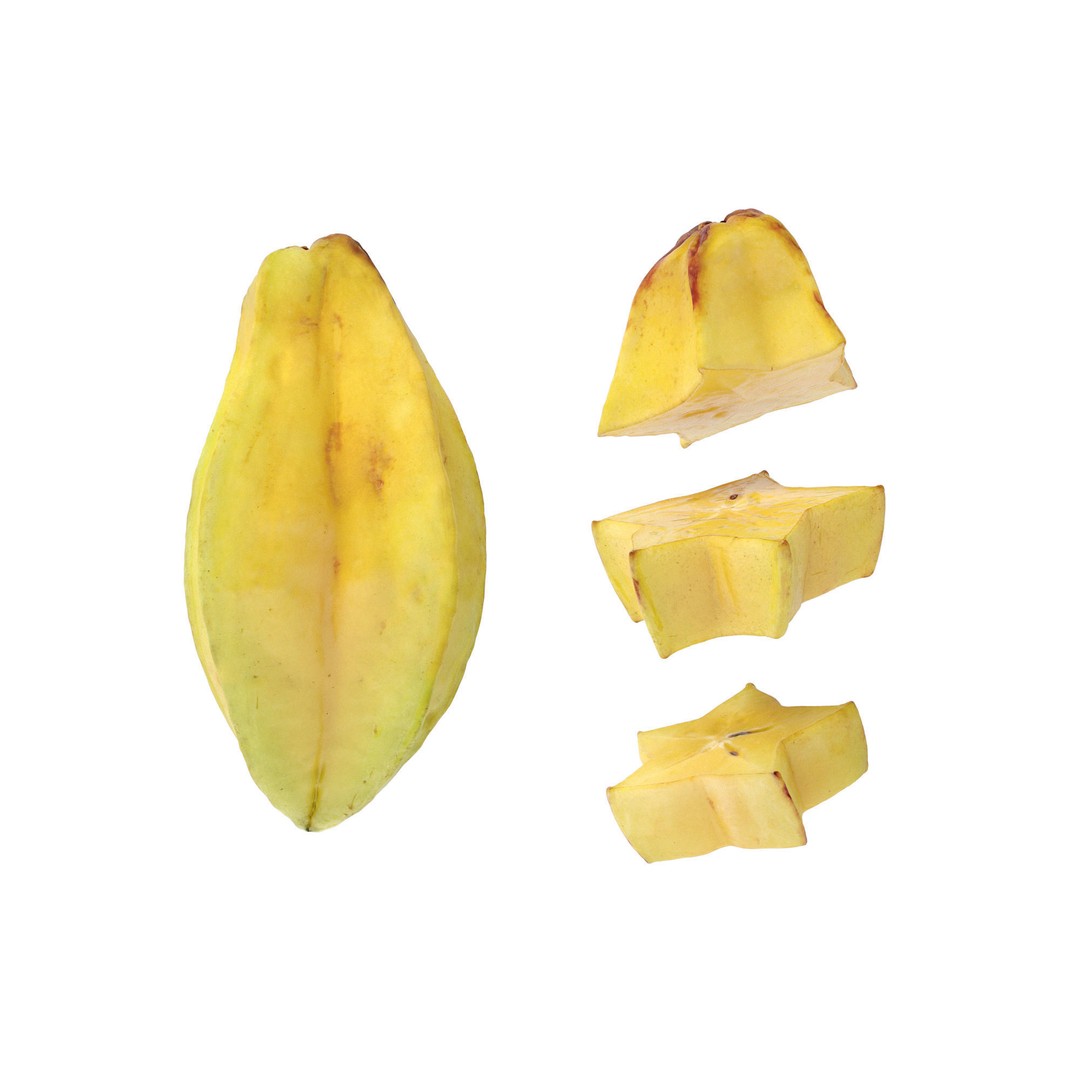 Star Fruits 3D Model – High Poly Photogrammetry Asset, FBX/OBJ - View 15