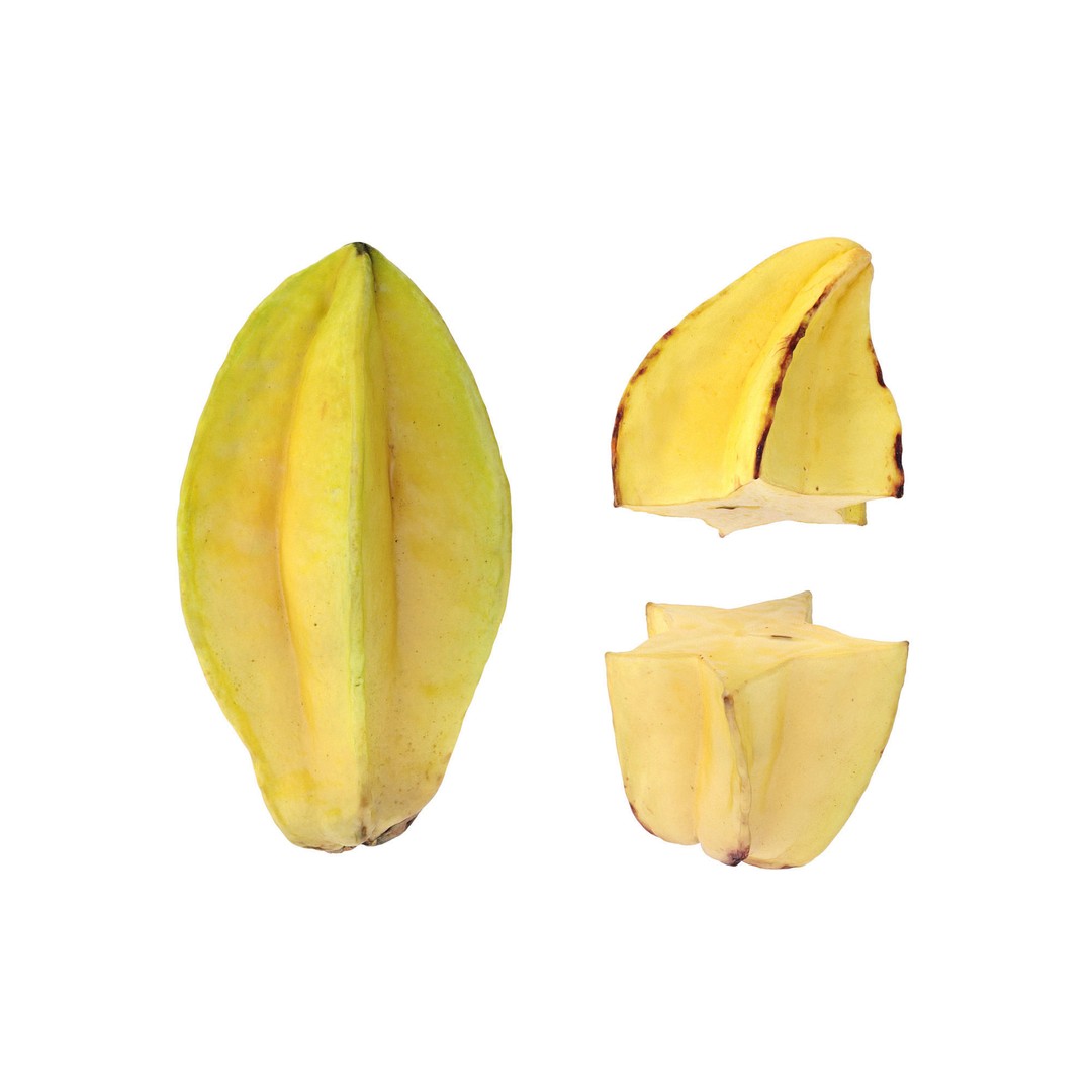 Star Fruits 3D Model – High Poly Photogrammetry Asset, FBX/OBJ - View 16