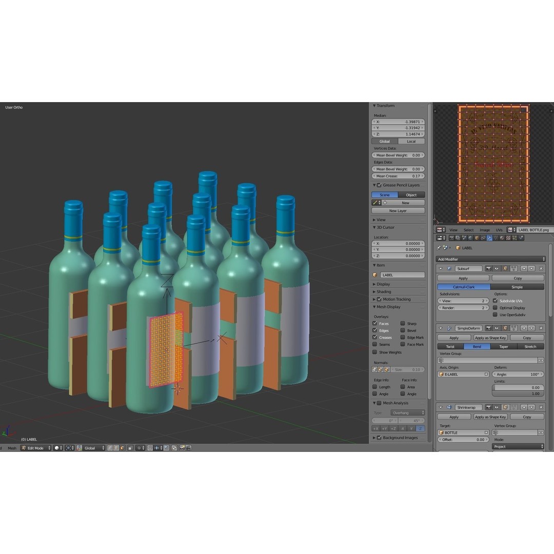 Wooden Wine Crate 3D Model – Vintage Beverage Container, FBX & OBJ - View 17