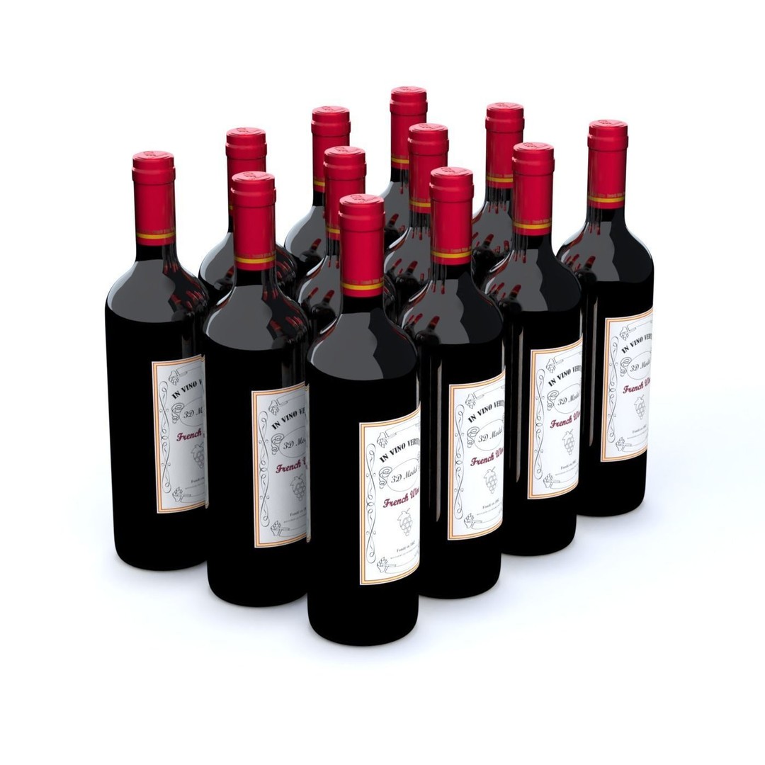 Wooden Wine Crate 3D Model – Vintage Beverage Container, FBX & OBJ - View 9