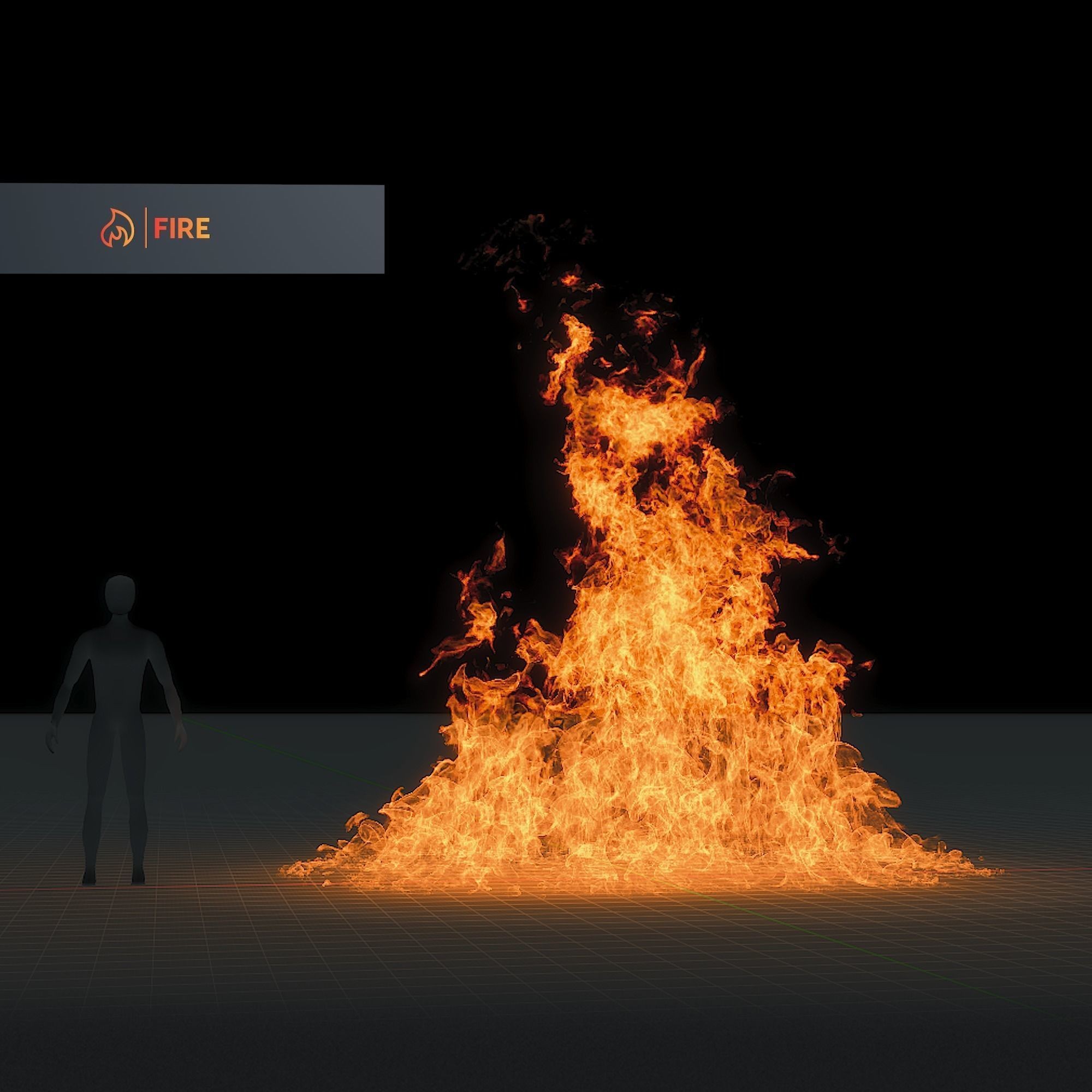 Fire Animations Pack - Game-Ready 3D Model - View 9