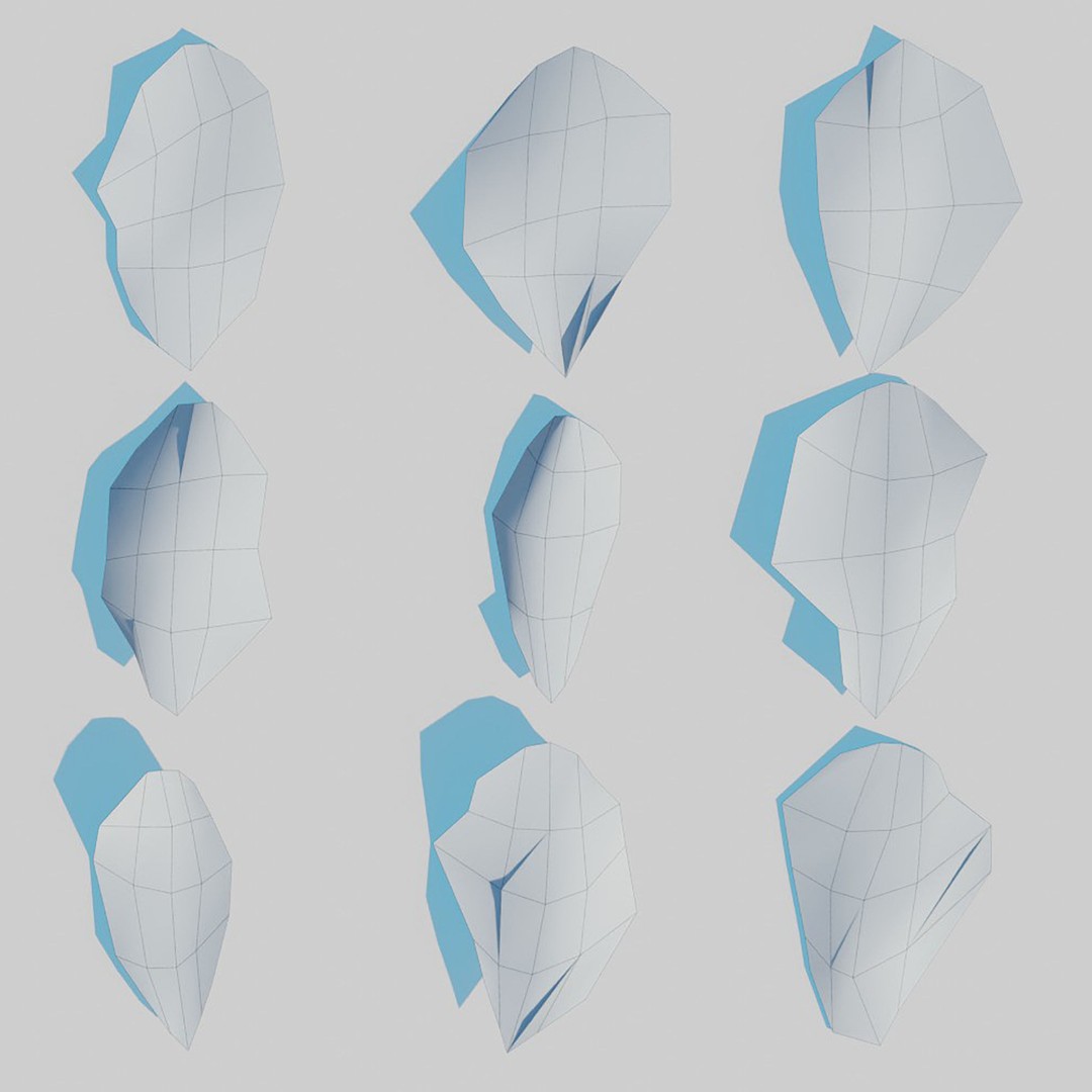 Dry Leaves 3D Model – Realistic Plant Asset, PBR Textures, FBX, OBJ - View 20