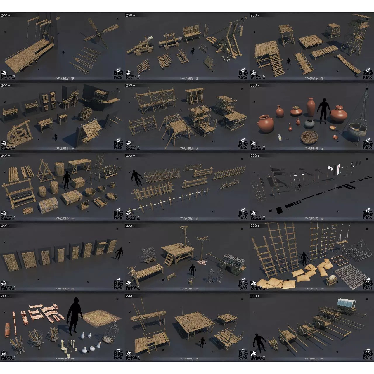 Medieval Collection - 3D Model - View 2