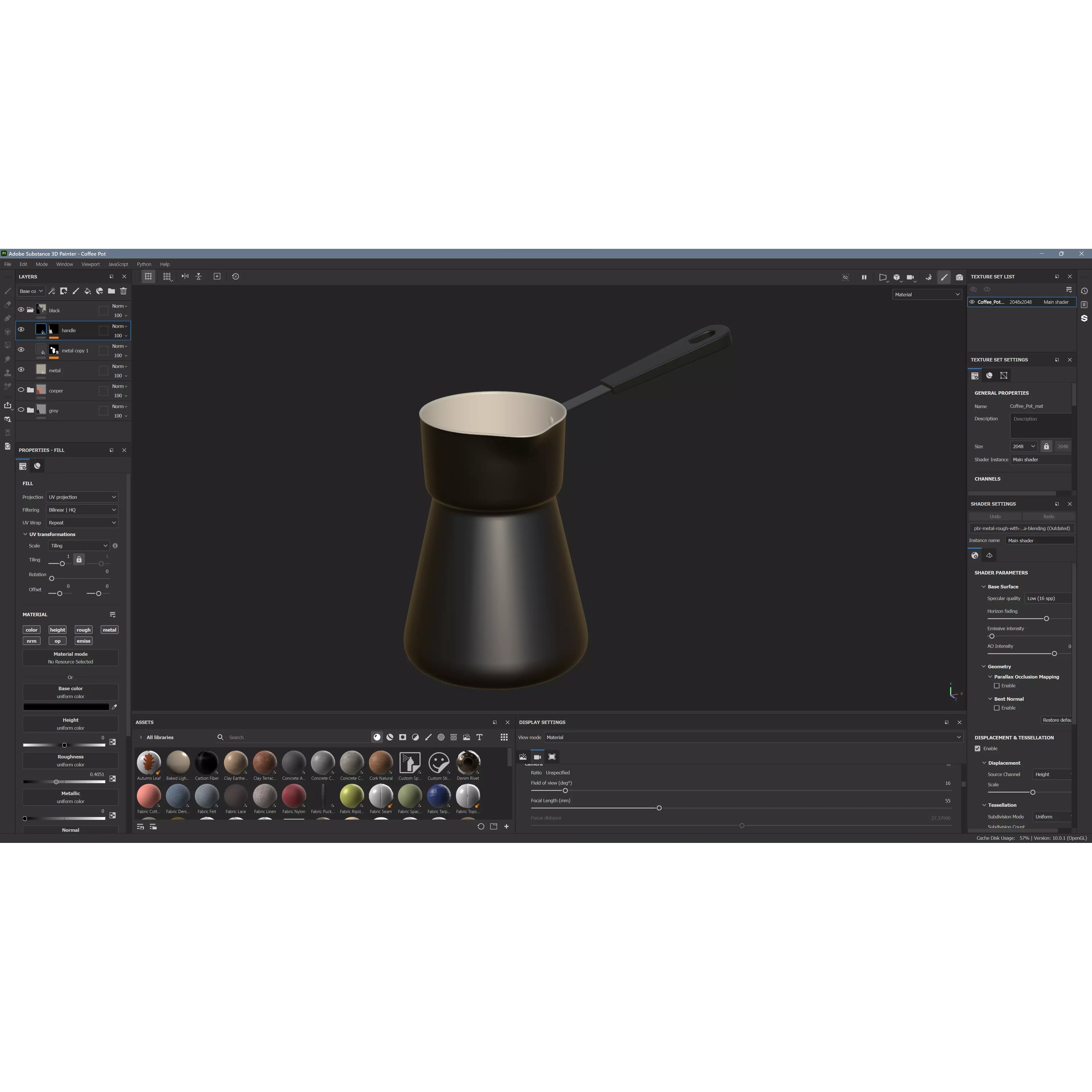 Coffee Pot - Low-Poly Game-Ready 3D Model - View 12