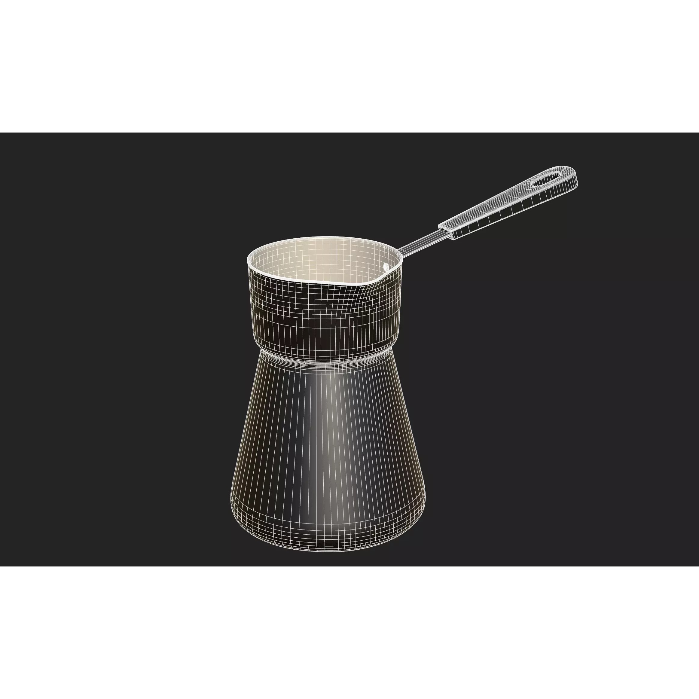Coffee Pot - Low-Poly Game-Ready 3D Model - View 13