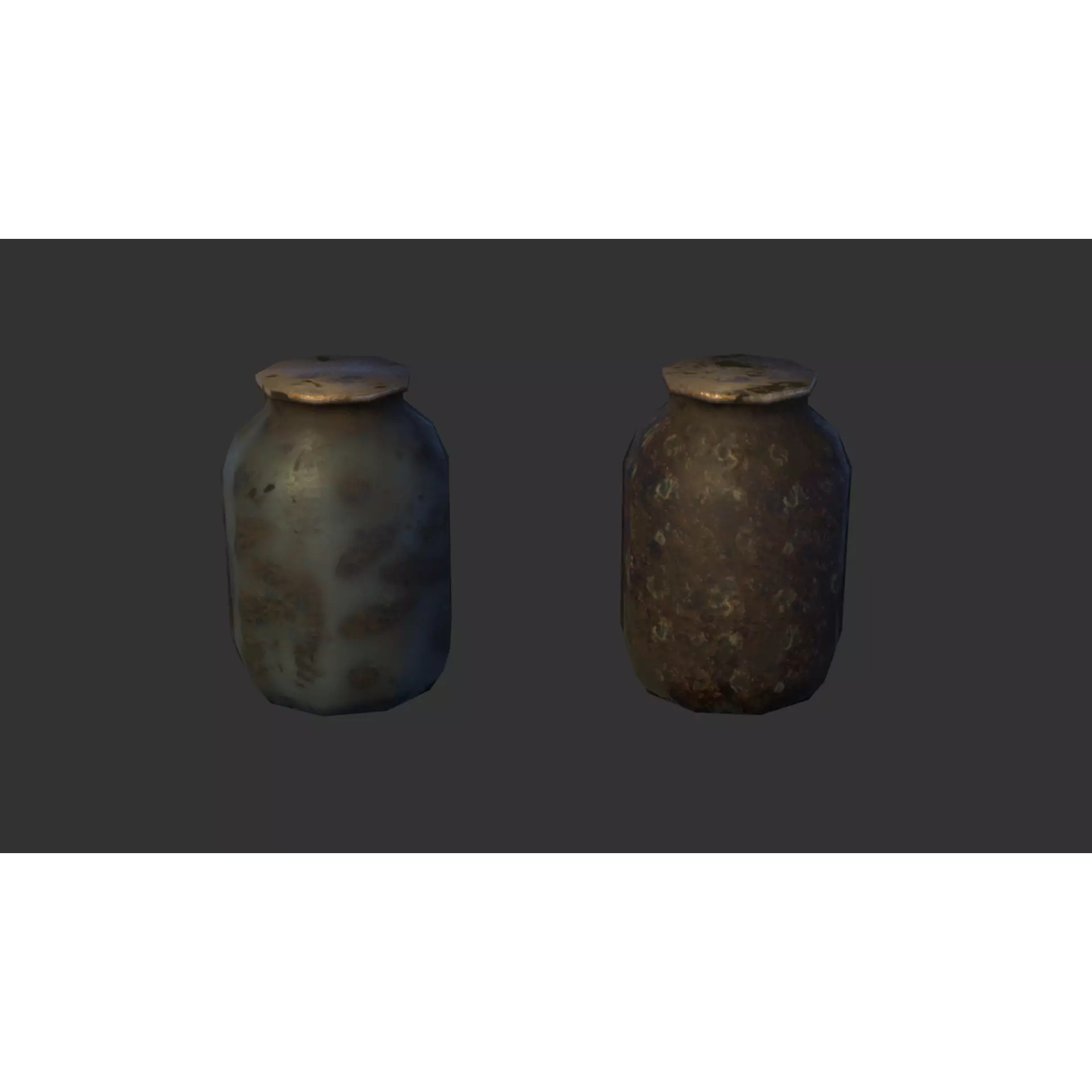 Abandoned Soviet Kitchenware - Low-Poly Game-Ready 3D Model - View 11