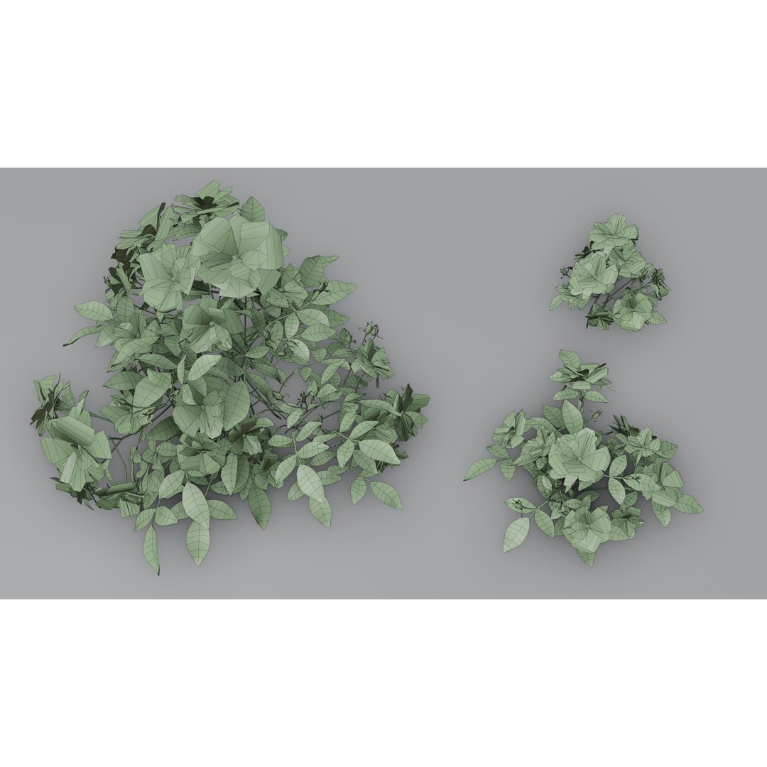 Pink Rose 3D Model – Low Poly Game Asset, PBR Textures, Blender, FBX - View 14