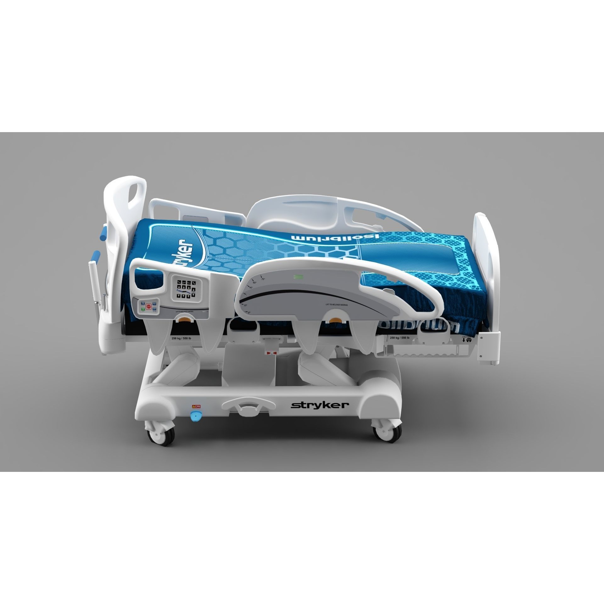 Stryker Medical Bed - Game-Ready 3D Model - View 4