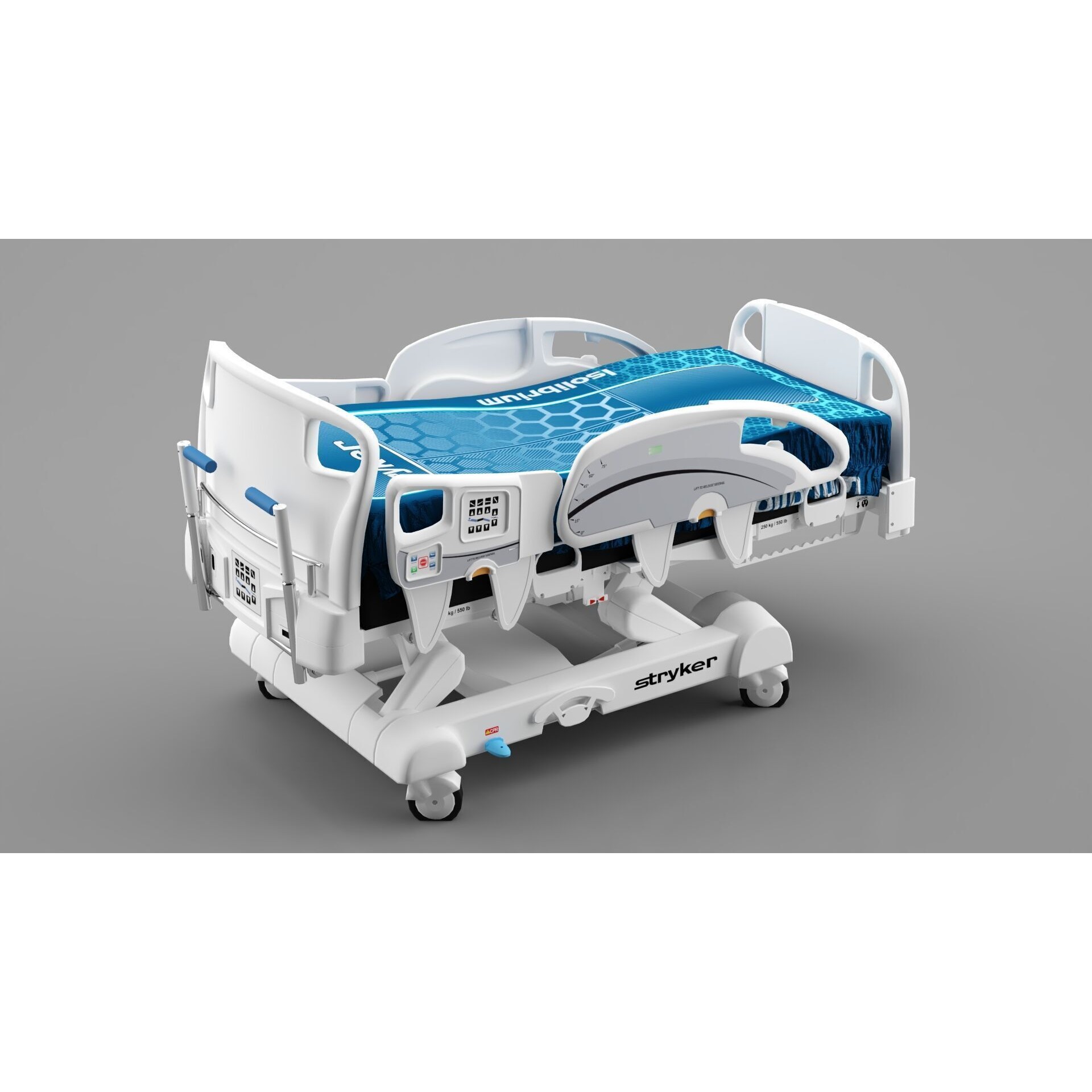 Stryker Medical Bed - Game-Ready 3D Model - View 5