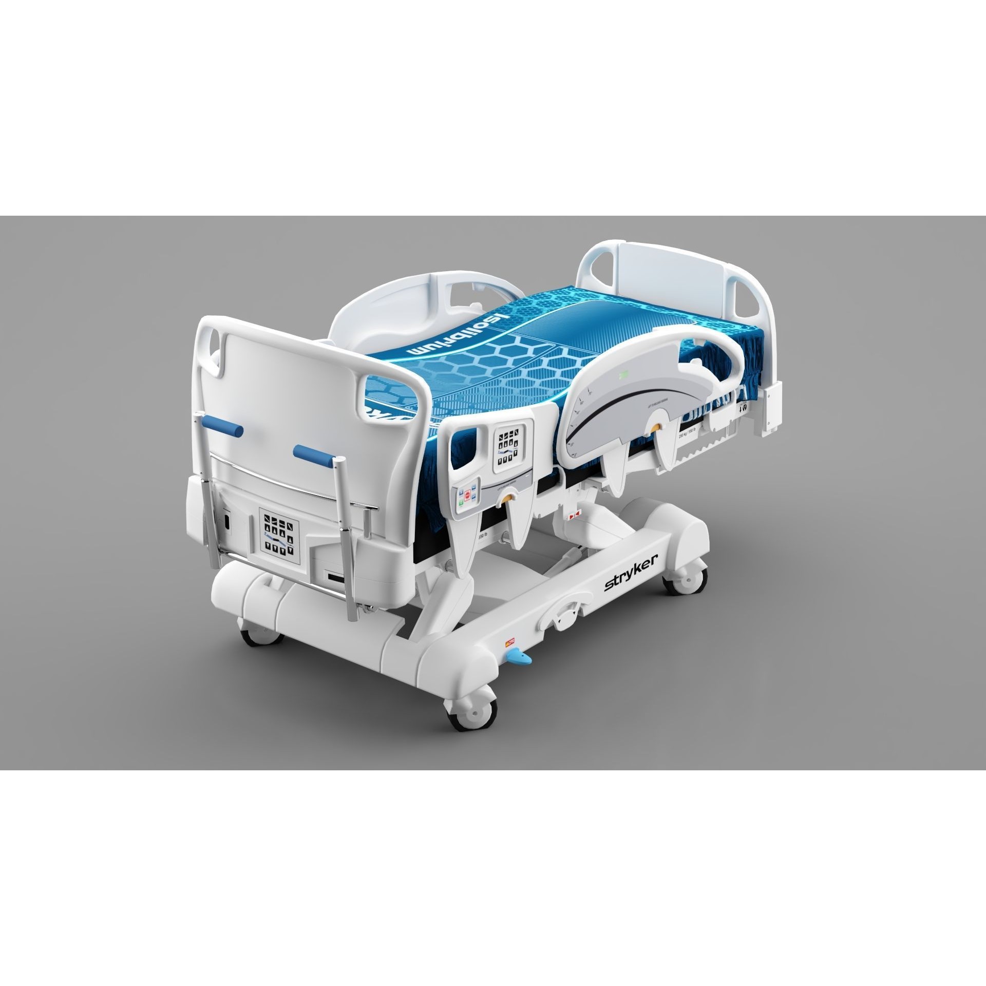 Stryker Medical Bed - Game-Ready 3D Model - View 6