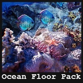 Ocean Floor 3D Model – High Quality Low Poly Environment, FBX