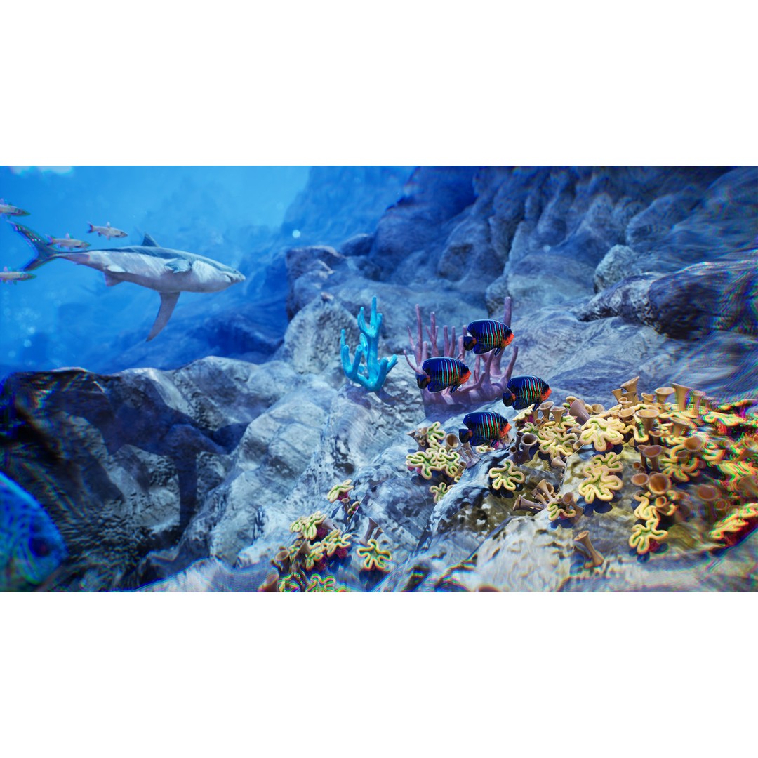 Ocean Floor 3D Model – High Quality Low Poly Environment, FBX - View 6