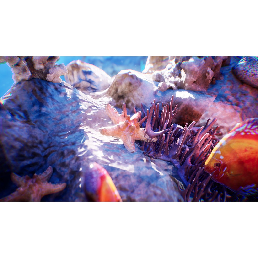 Ocean Floor 3D Model – High Quality Low Poly Environment, FBX - View 9