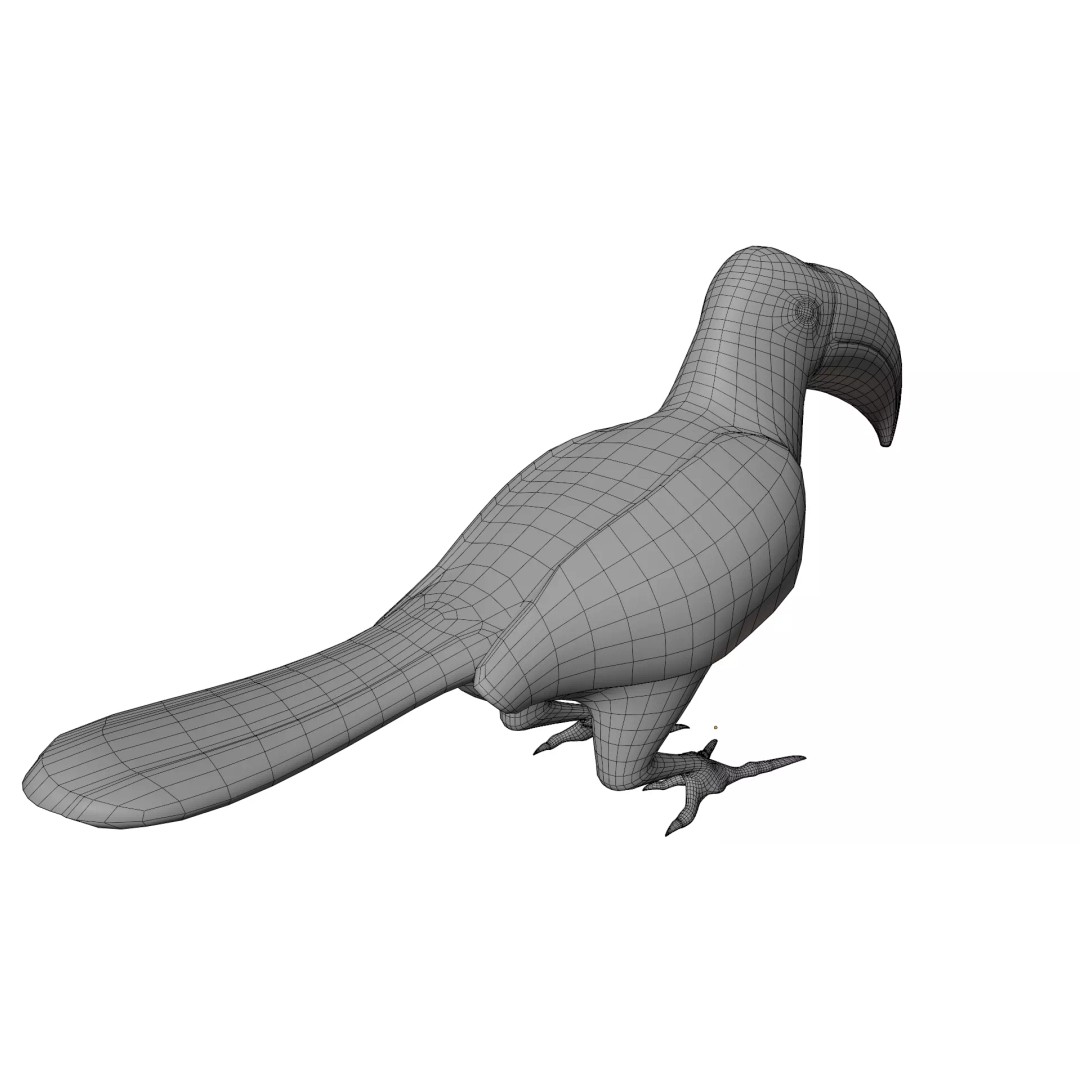 Toucan 3D Model – High Quality PBR Textured Game Asset, FBX, OBJ