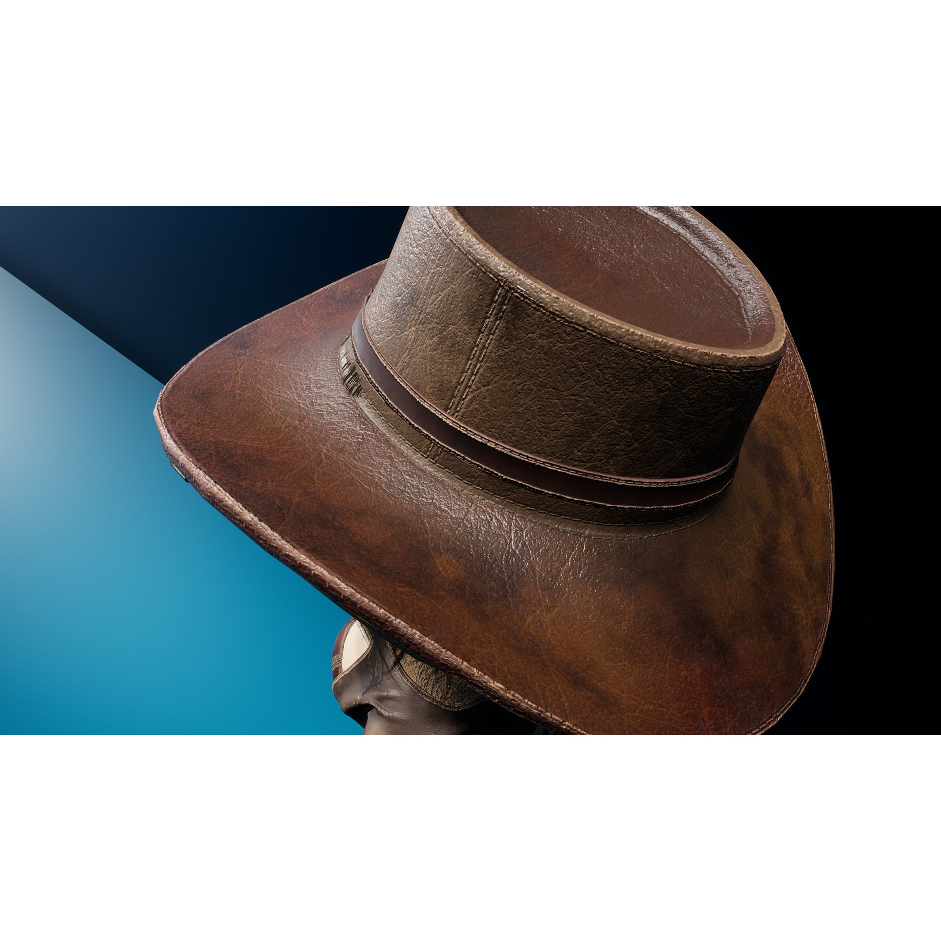 Cowboy Sheriff Girl - Low-Poly Game-Ready 3D Model