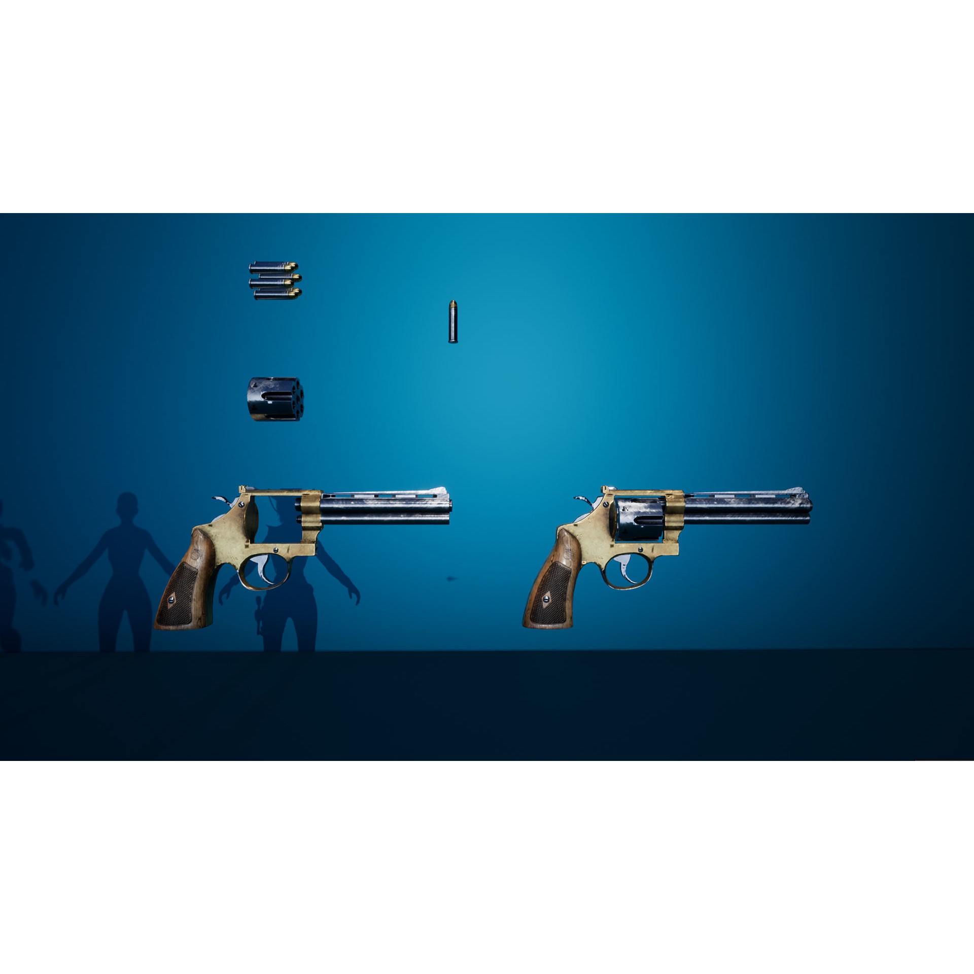 Cowboy Sheriff Girl - Low-Poly Game-Ready 3D Model - View 15