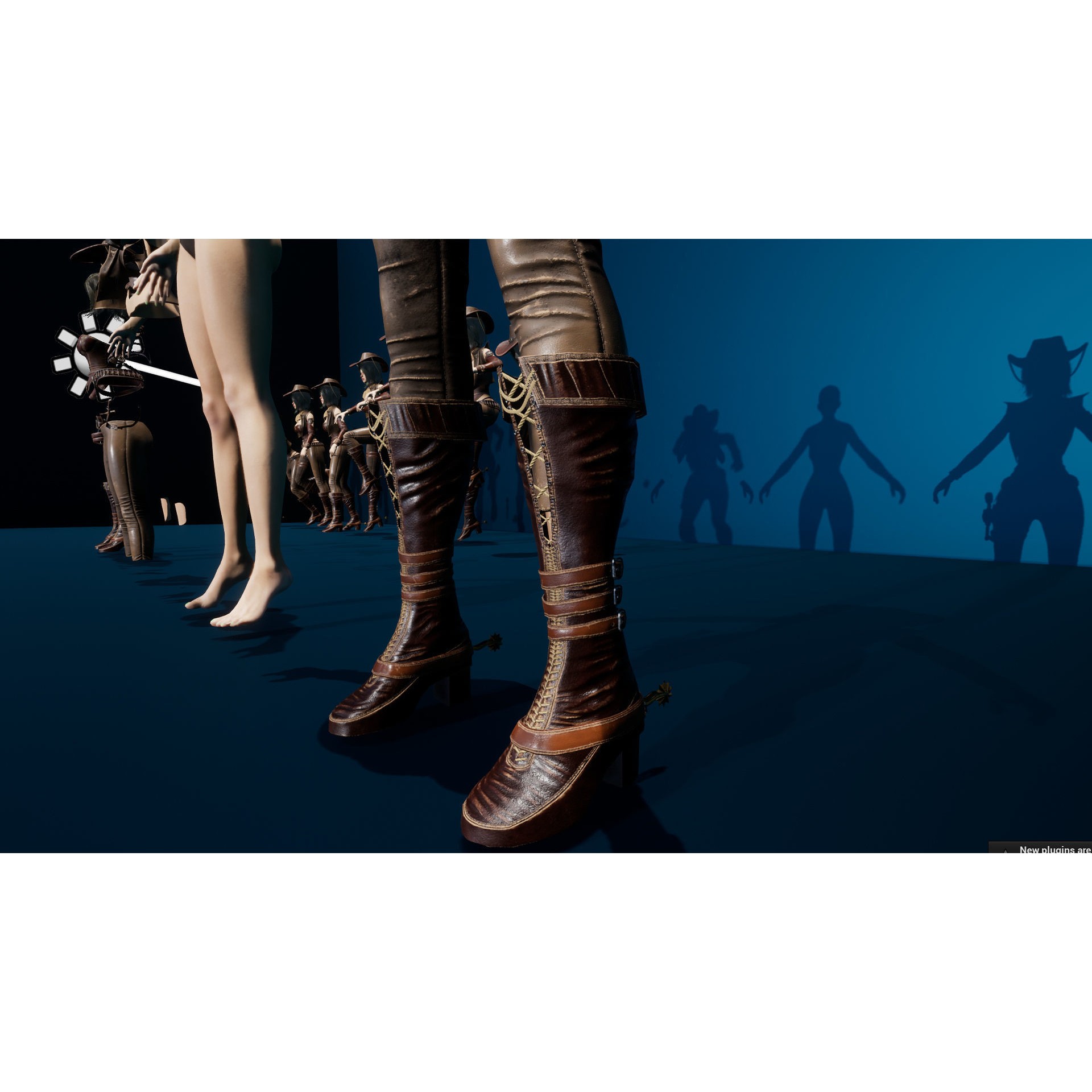 Cowboy Sheriff Girl - Low-Poly Game-Ready 3D Model - View 19