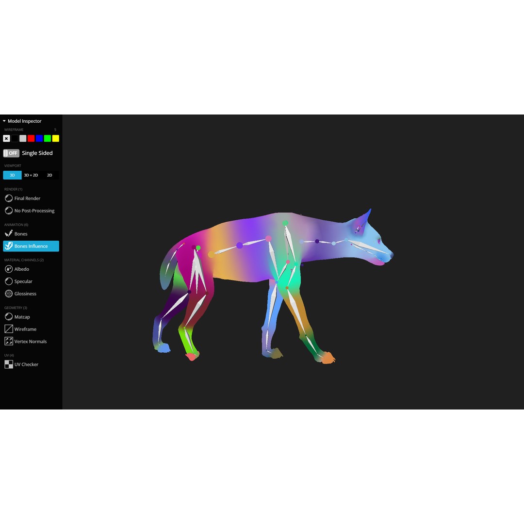 Realistic Hyena 3D Model – Low Poly Rigged Animation, FBX, Blender