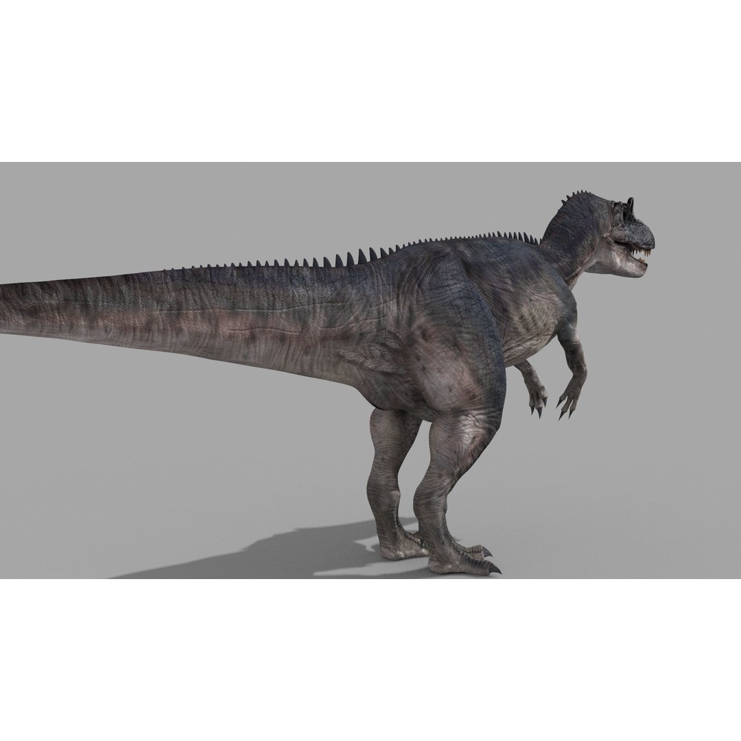 Real Animated Allosaurus 3D Model – High Poly Rigged Asset, FBX, OBJ - View 11