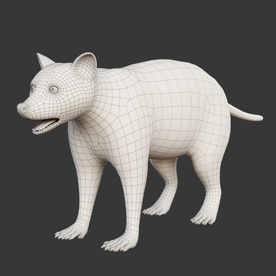 Raccoon 3D Model – Realistic Rigged Animation with PBR Textures - View 19