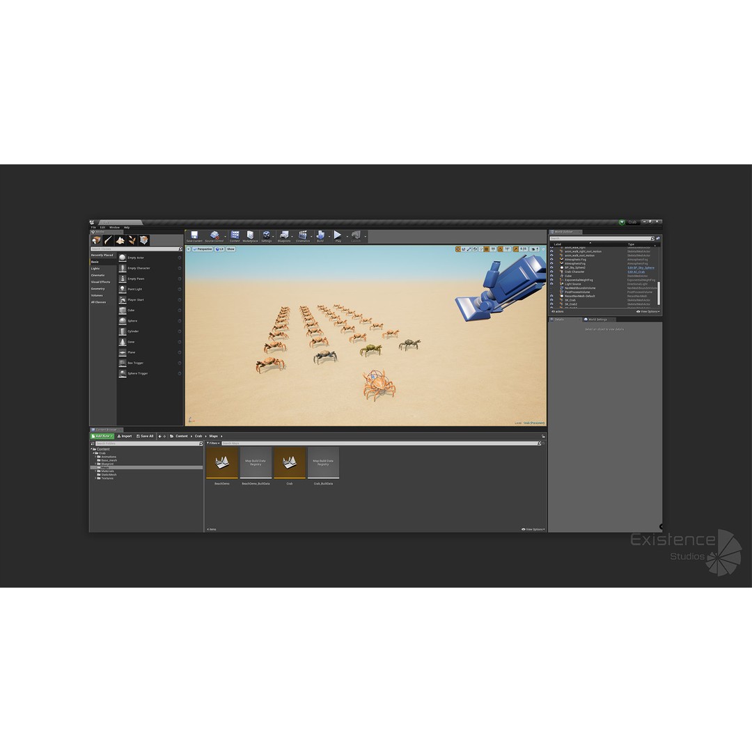 Royal Crab 3D Model – Realistic Rigged Animated Low Poly FBX - View 17