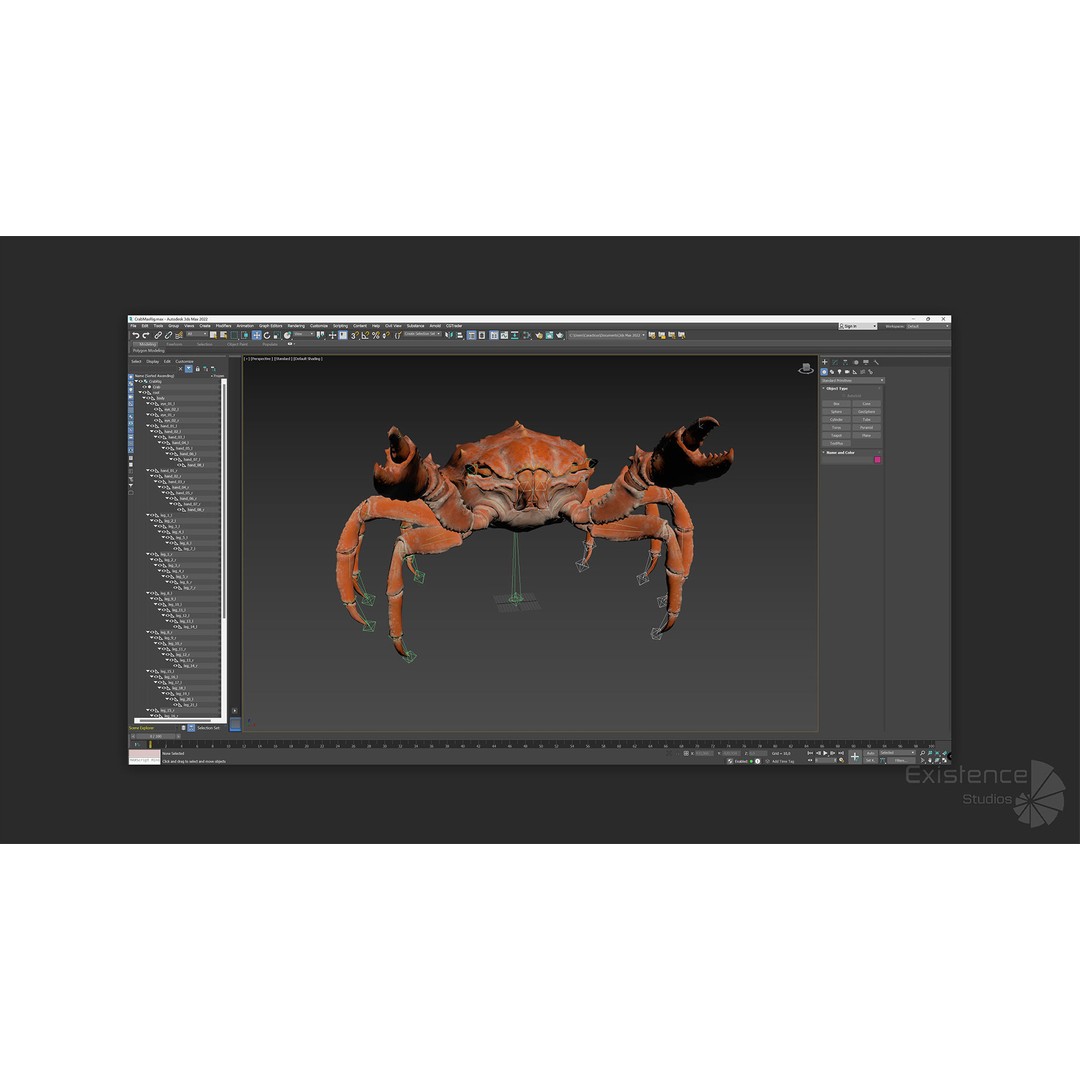 Royal Crab 3D Model – Realistic Rigged Animated Low Poly FBX - View 21