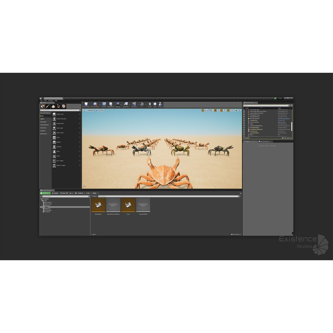 Royal Crab 3D Model – Realistic Rigged Animated Low Poly FBX - View 28