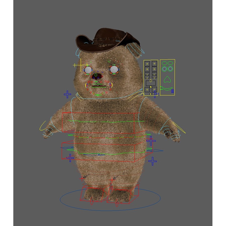 Cute Panda 3D Model – Cartoon Animal Character, Rigged PBR Textures - View 4