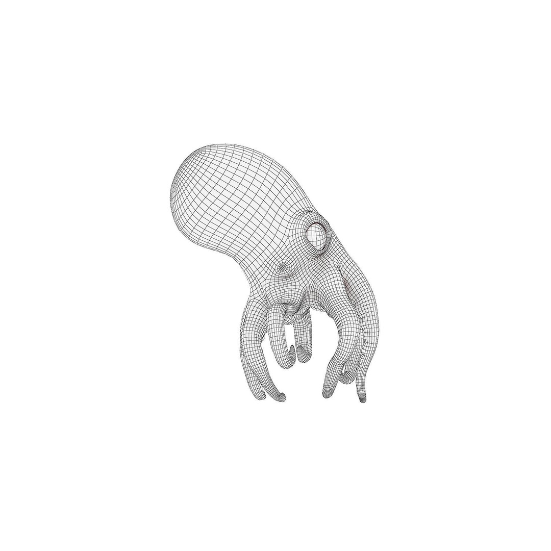 Cartoon Octopus 3D Model – Low Poly Game Asset, PBR Textures, FBX - View 7