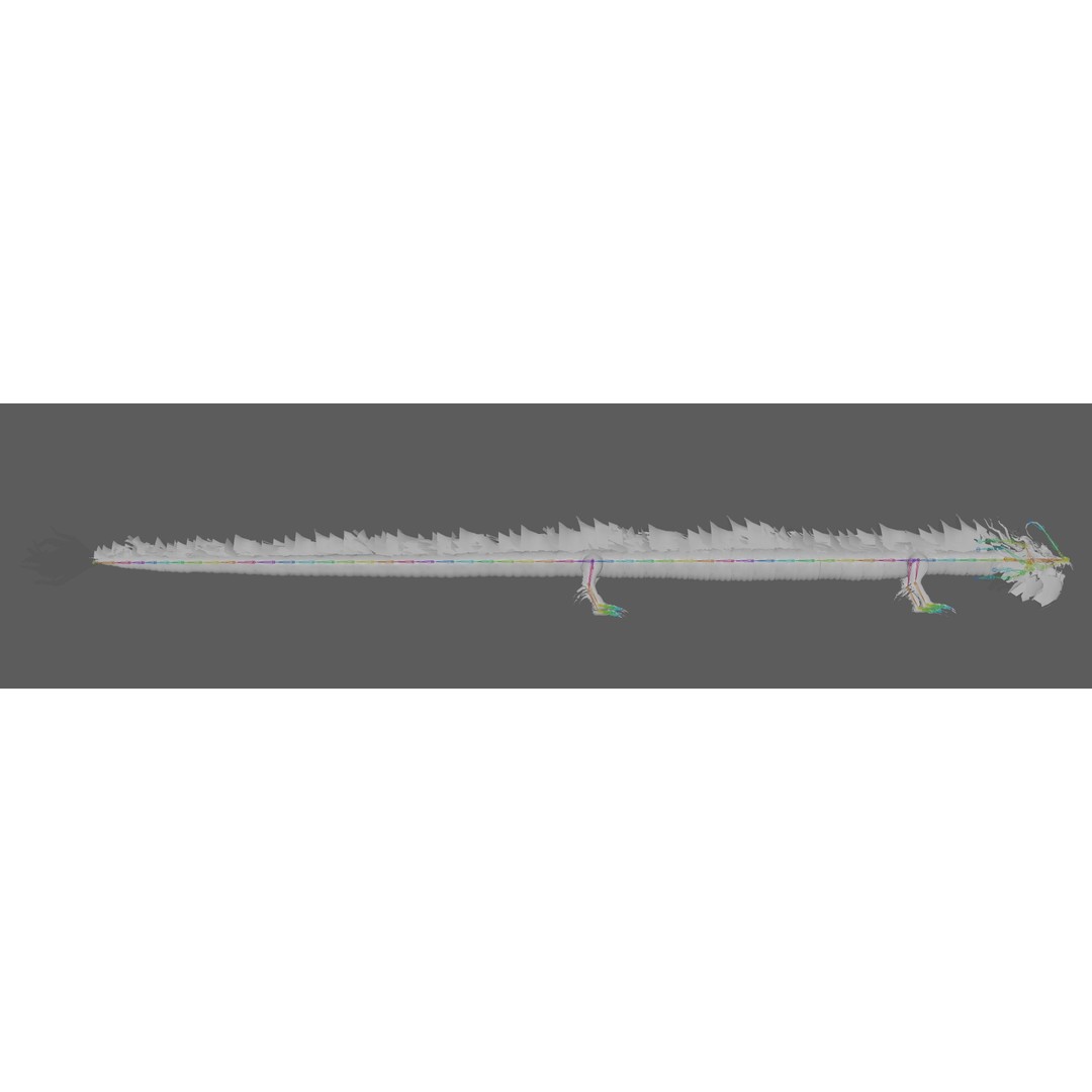 Golden Chinese Dragon 3D Model – Rigged Fantasy Creature, FBX, OBJ - View 15