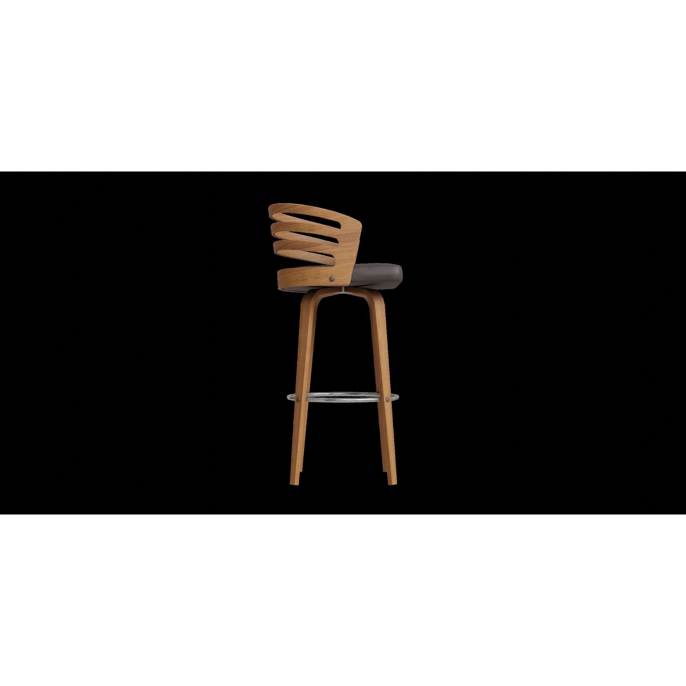 Jayden Counter Stool - Low-Poly Game-Ready 3D Model - View 7