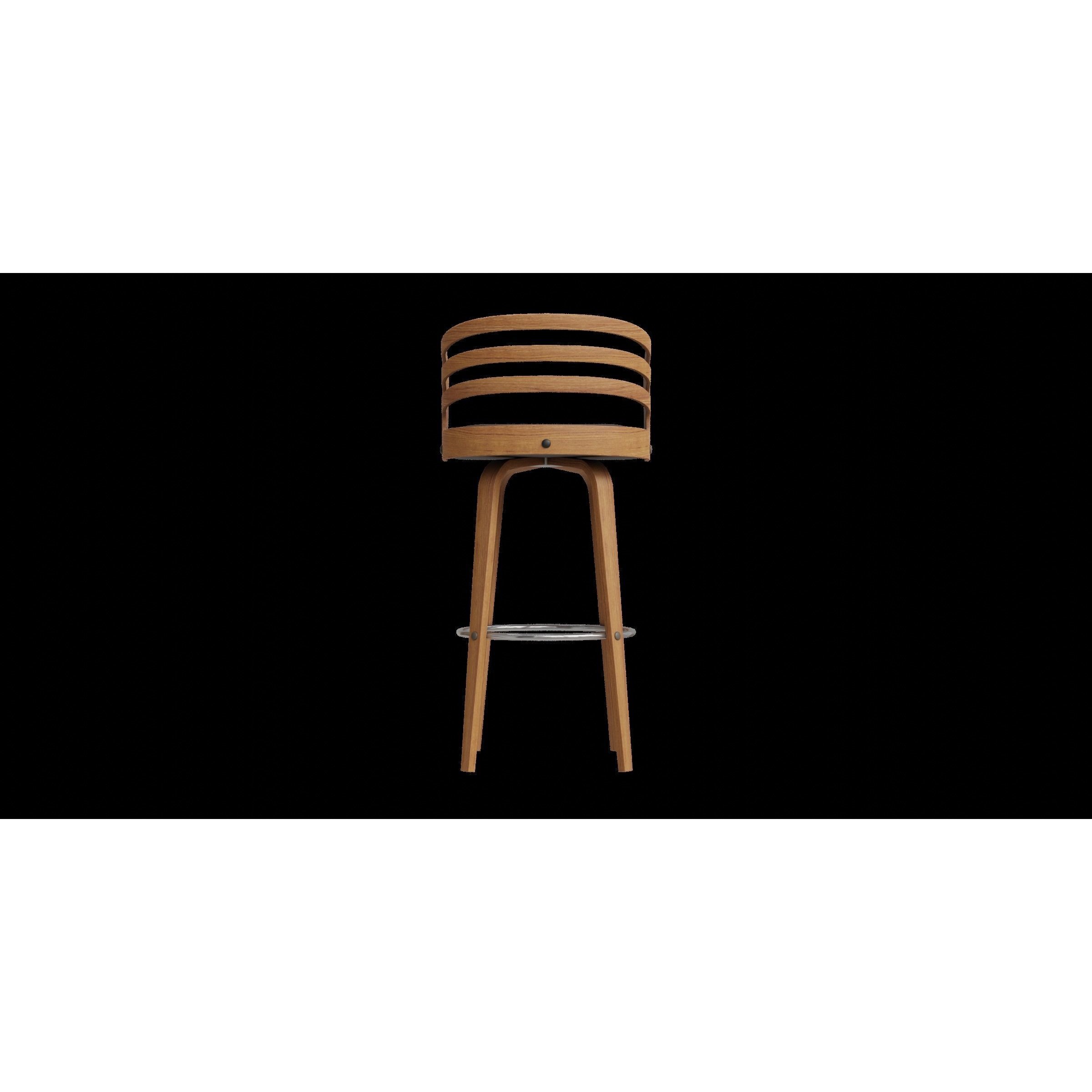 Jayden Counter Stool - Low-Poly Game-Ready 3D Model - View 8