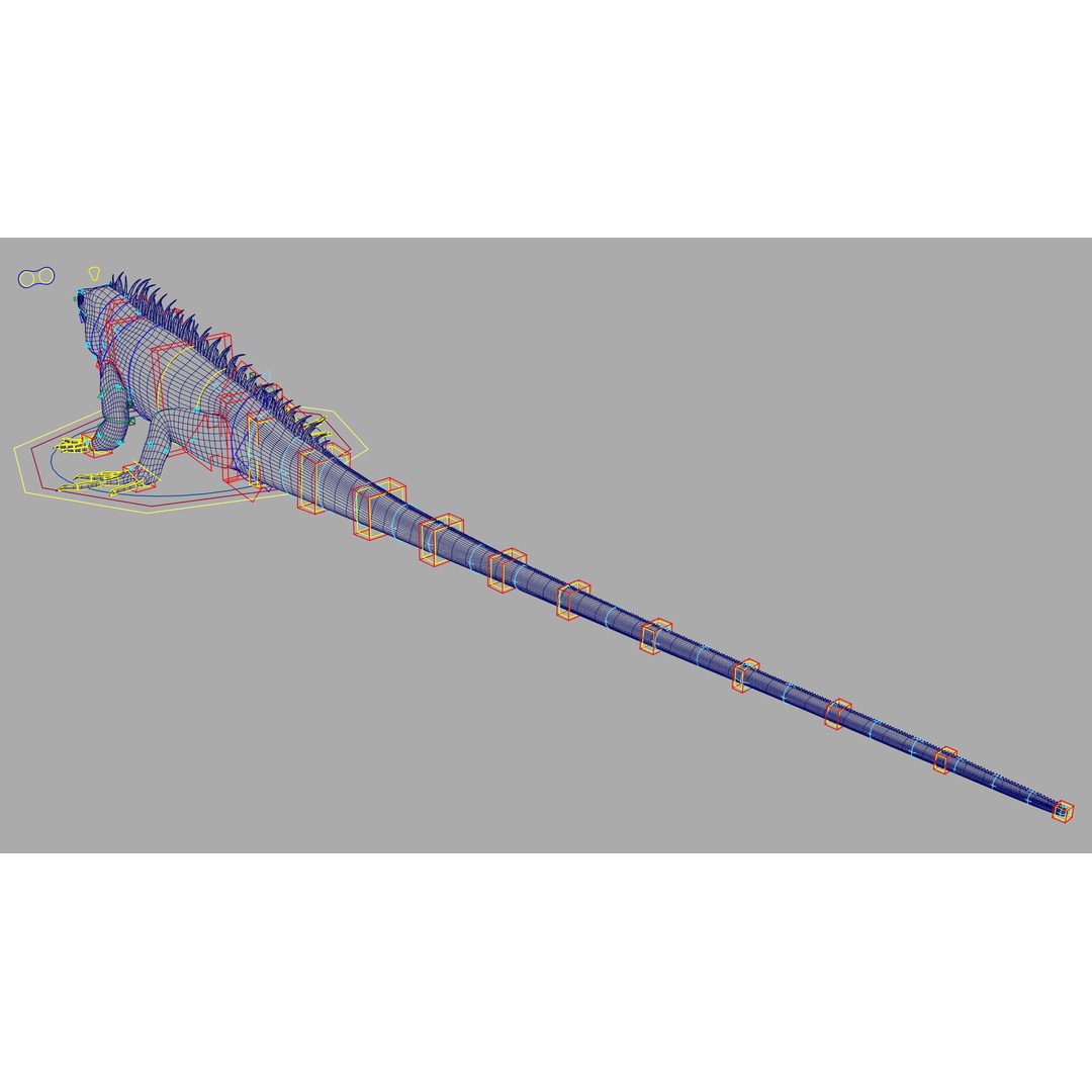 Iguana 3D Model – Realistic Rigged Character with PBR Textures - View 15