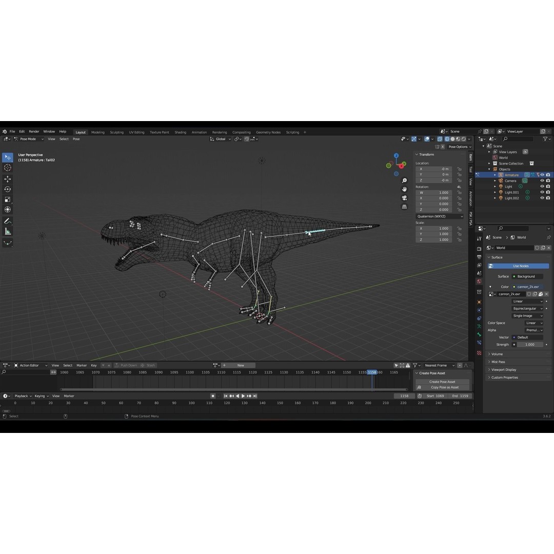 Tyrannosaurus Rex 3D Model – Low Poly Rigged Dinosaur, FBX & OBJ - View 32