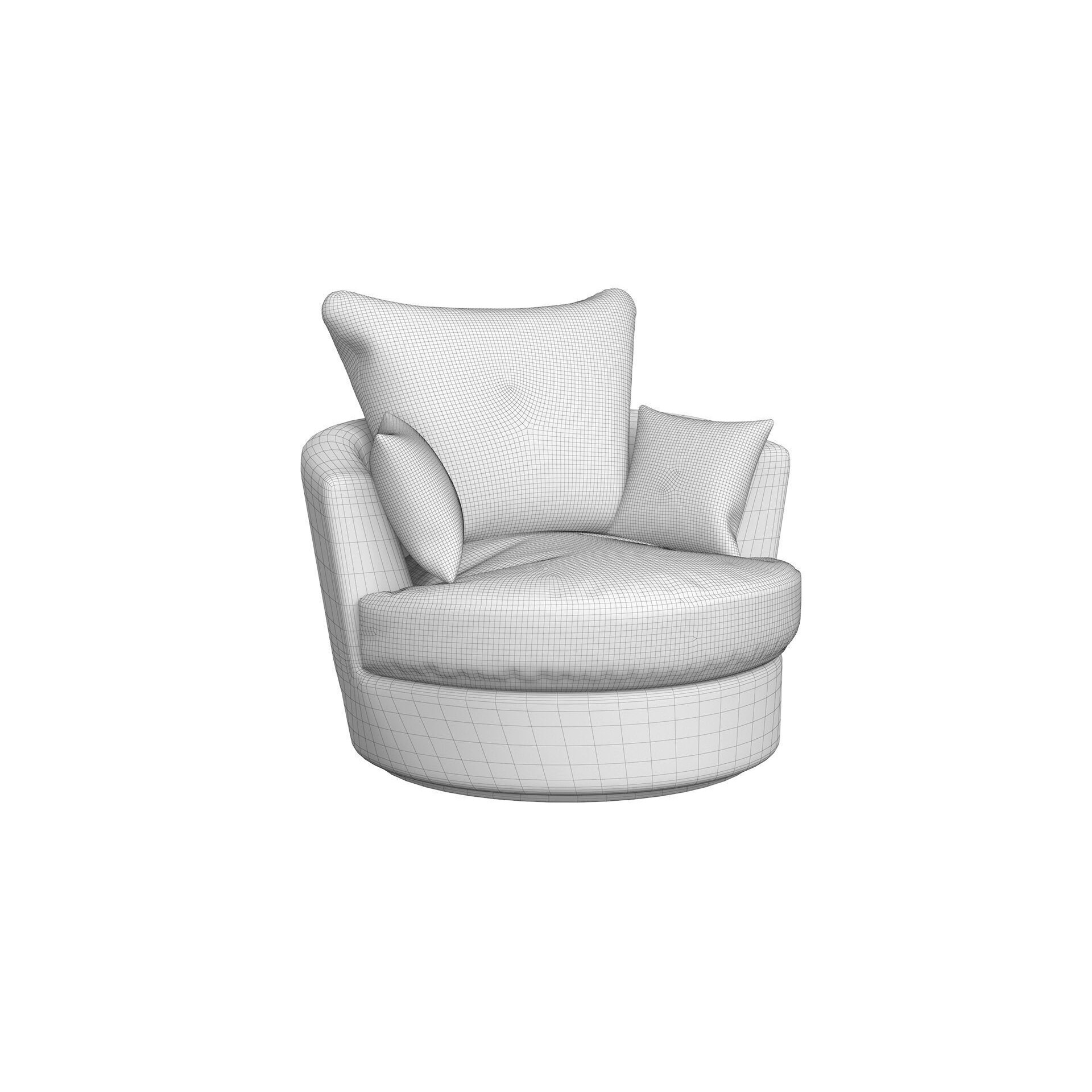 Simsbury Chair - PBR Game-Ready 3D Model - View 13