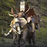 Fantasy Elephant 3D Model – Low Poly Rigged Character with Animations - View 12