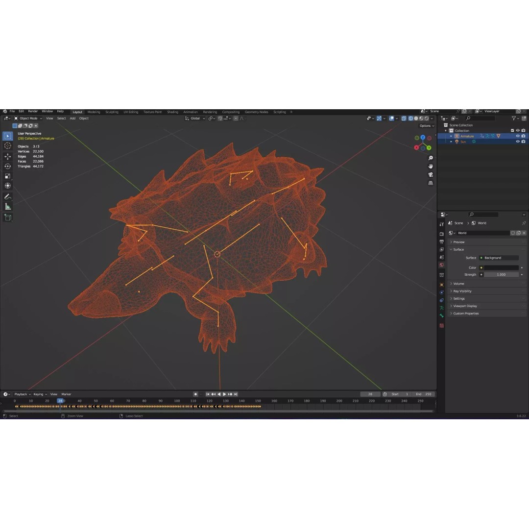 Alligator Turtle 3D Model – Rigged PBR Asset for Animation, FBX - View 17