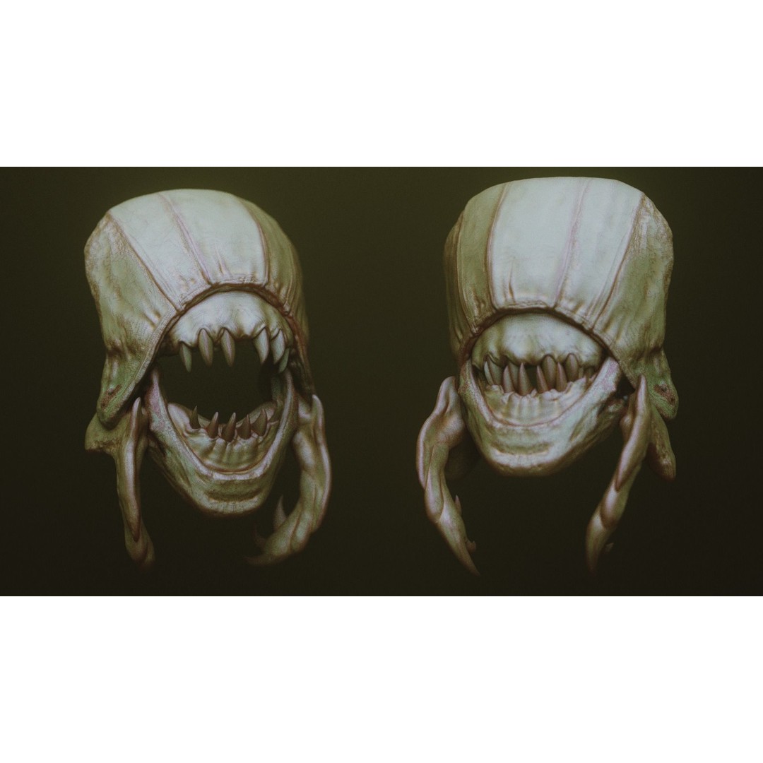 Monster Jaws 3D Model – High Poly IMM Brush & OBJ Files - View 18