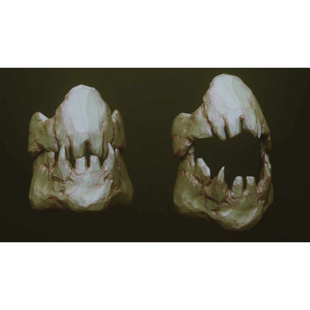 Monster Jaws 3D Model – High Poly IMM Brush & OBJ Files - View 19