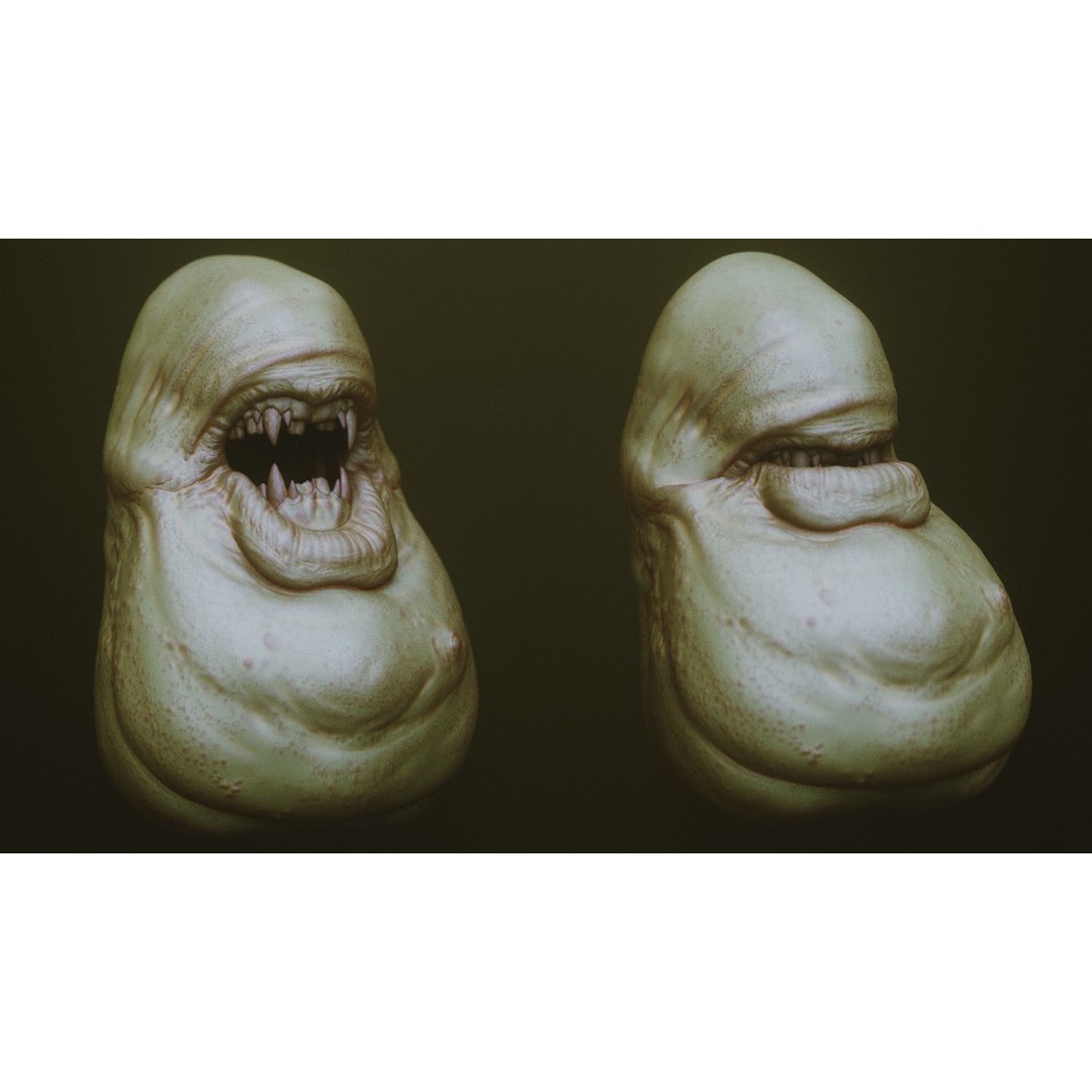 Monster Jaws 3D Model – High Poly IMM Brush & OBJ Files - View 20