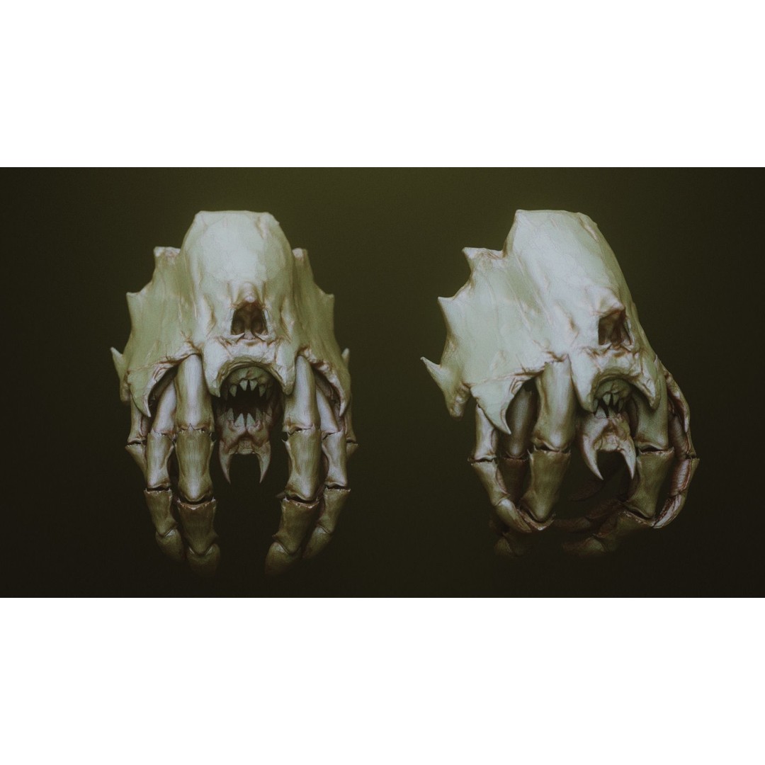 Monster Jaws 3D Model – High Poly IMM Brush & OBJ Files - View 21
