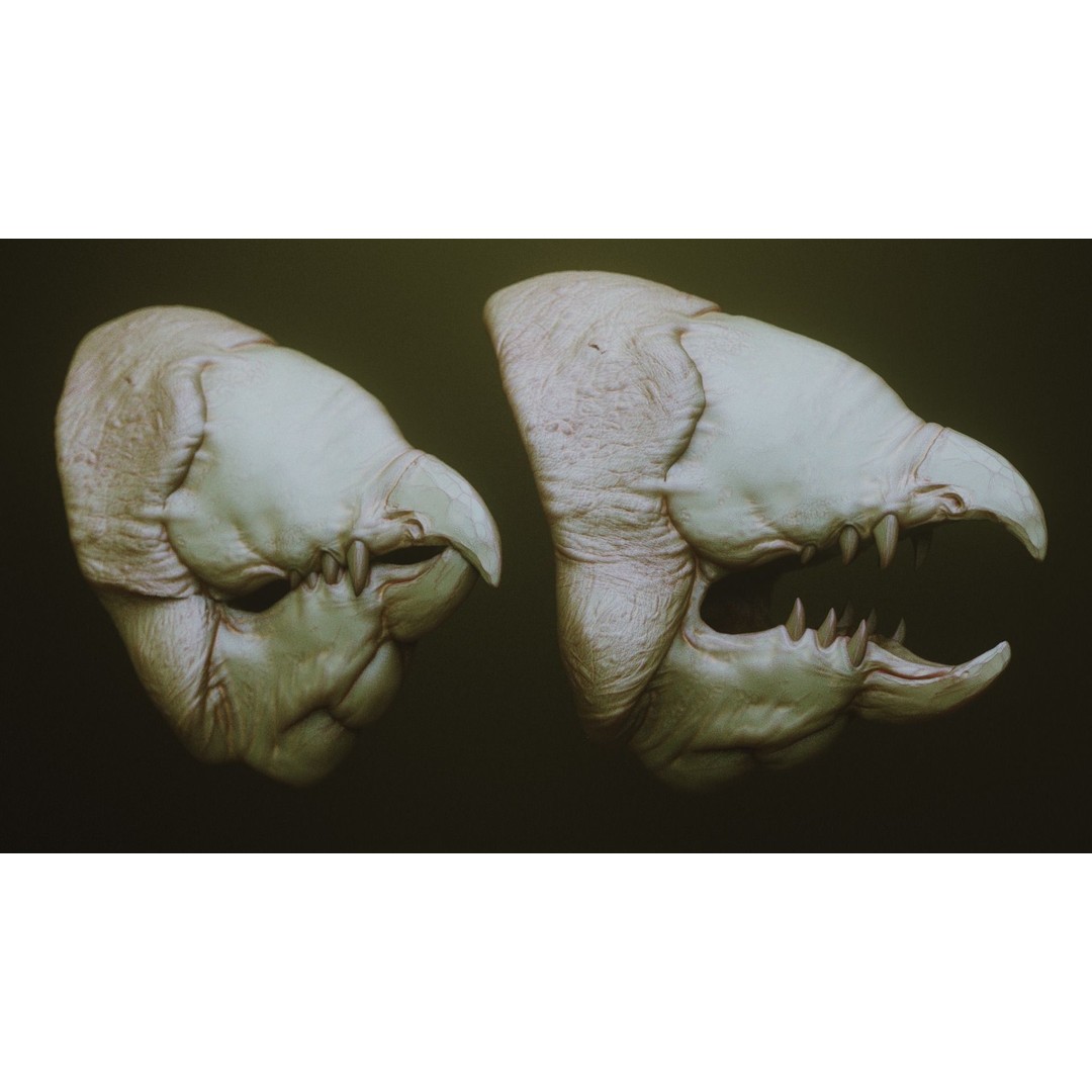 Monster Jaws 3D Model – High Poly IMM Brush & OBJ Files - View 24