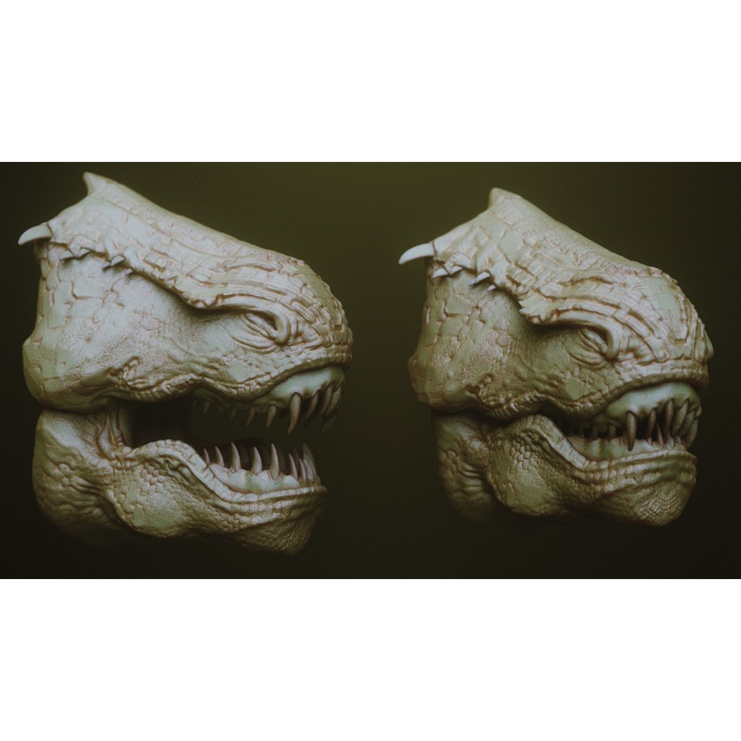 Monster Jaws 3D Model – High Poly IMM Brush & OBJ Files - View 25