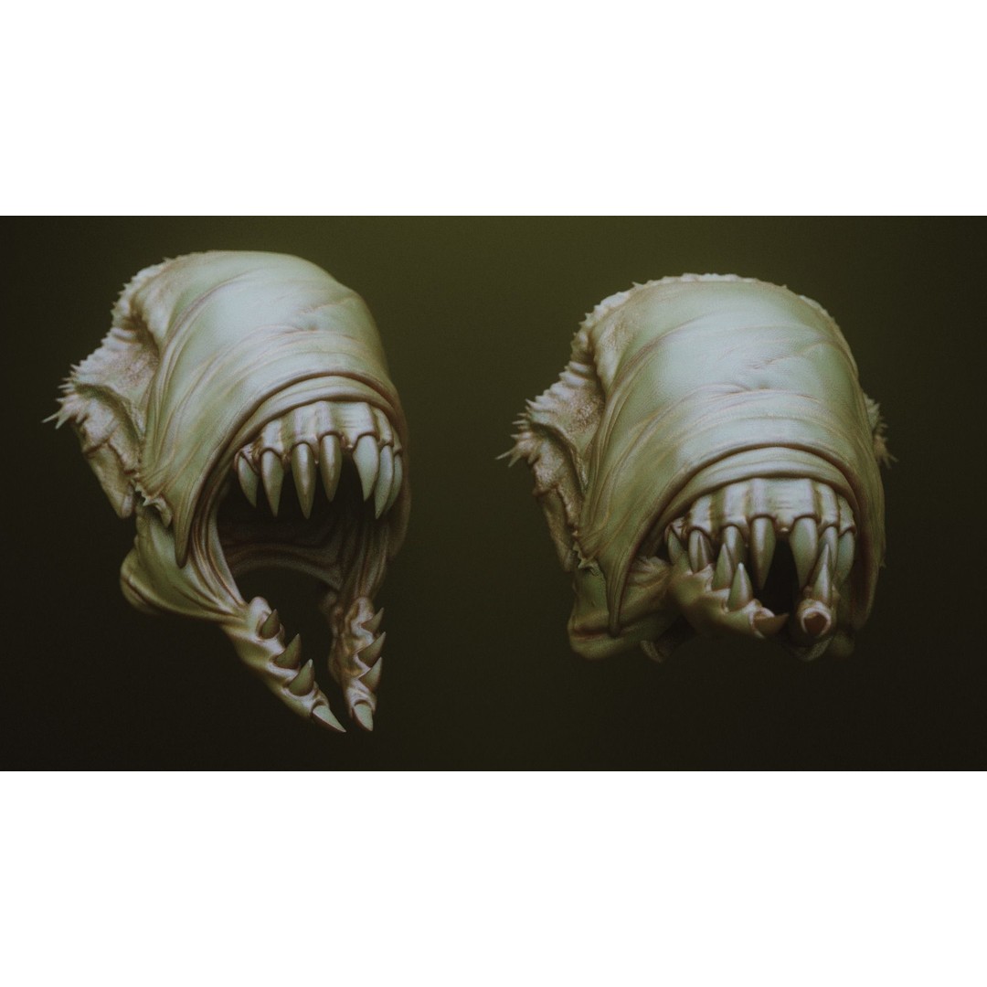 Monster Jaws 3D Model – High Poly IMM Brush & OBJ Files - View 26