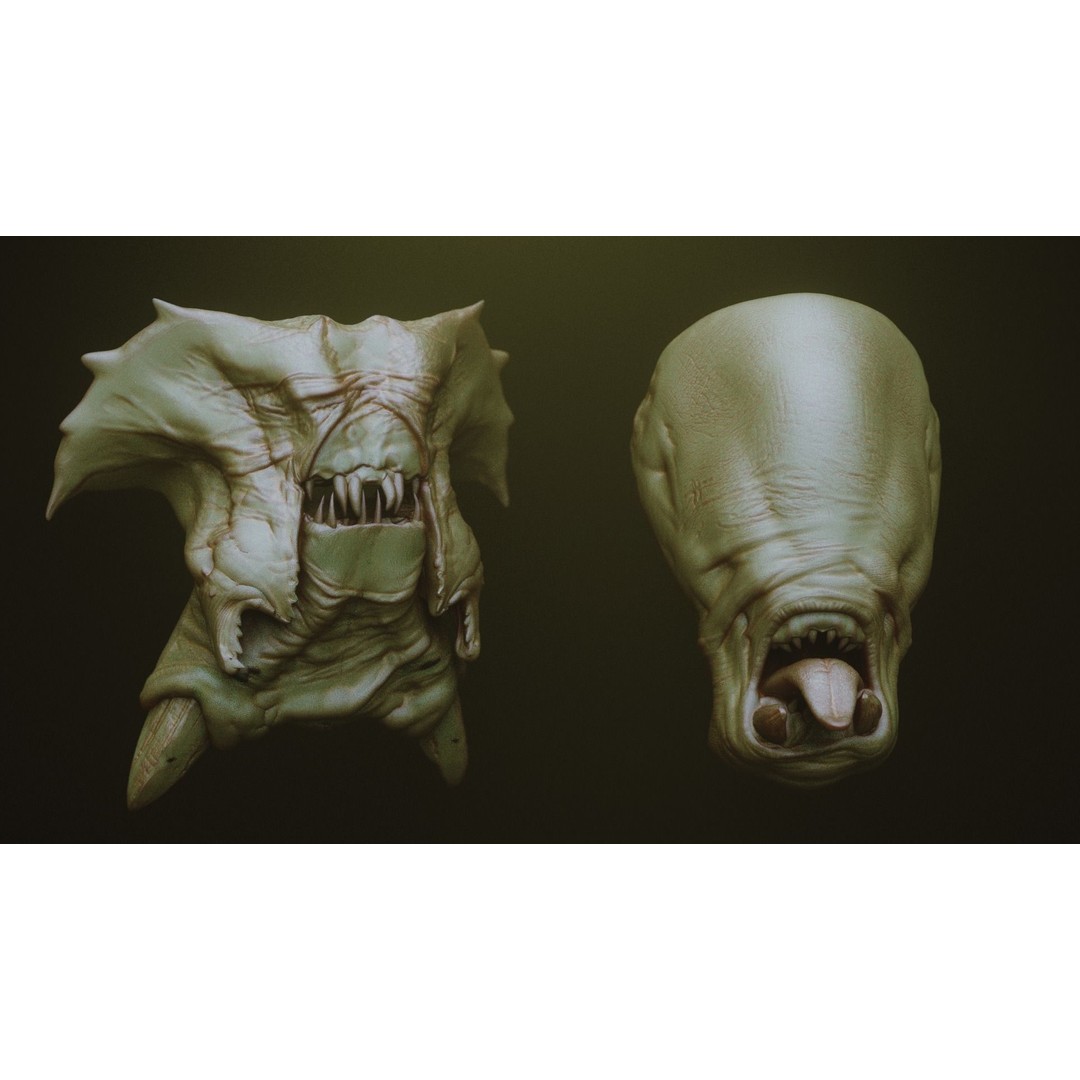 Monster Jaws 3D Model – High Poly IMM Brush & OBJ Files - View 32
