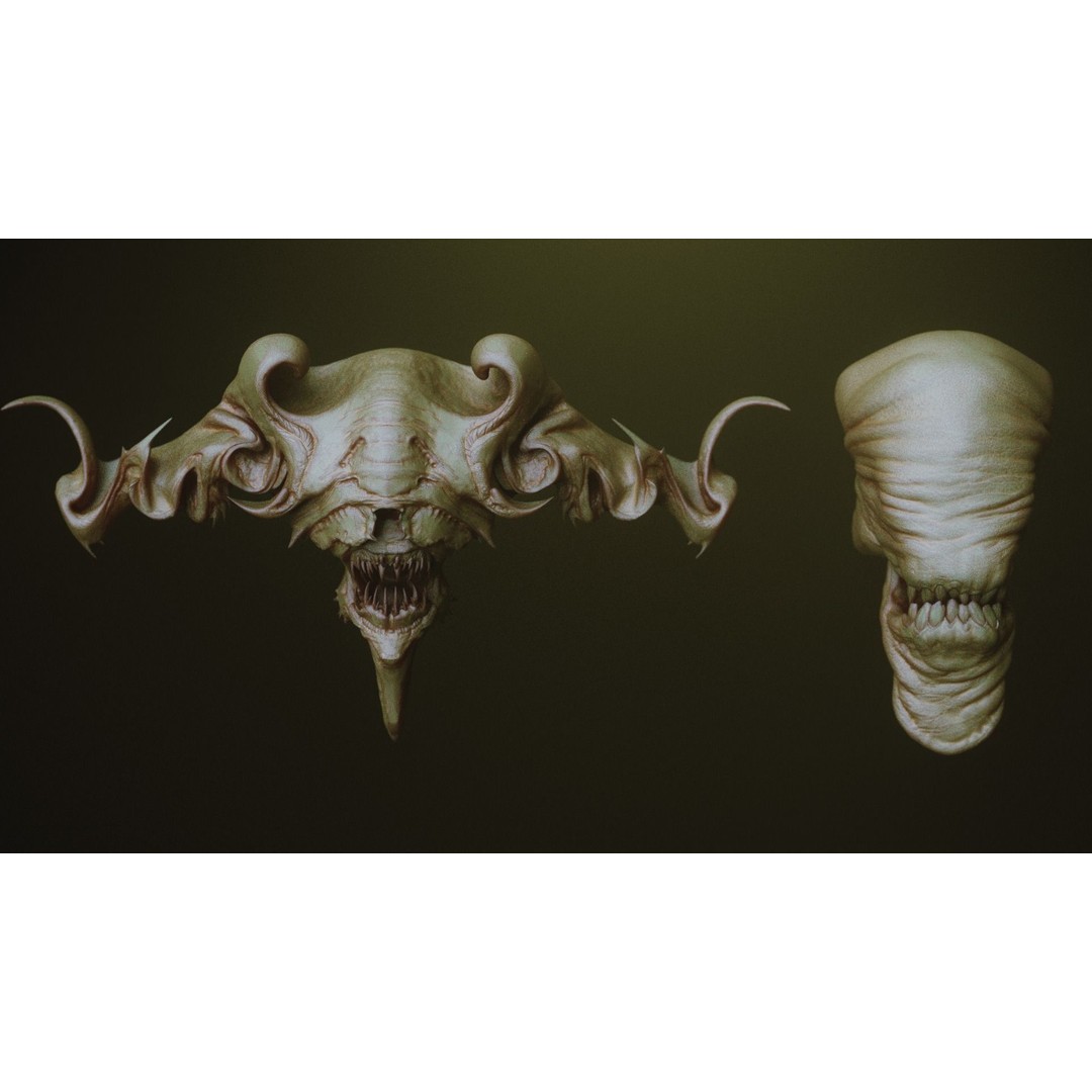 Monster Jaws 3D Model – High Poly IMM Brush & OBJ Files - View 33