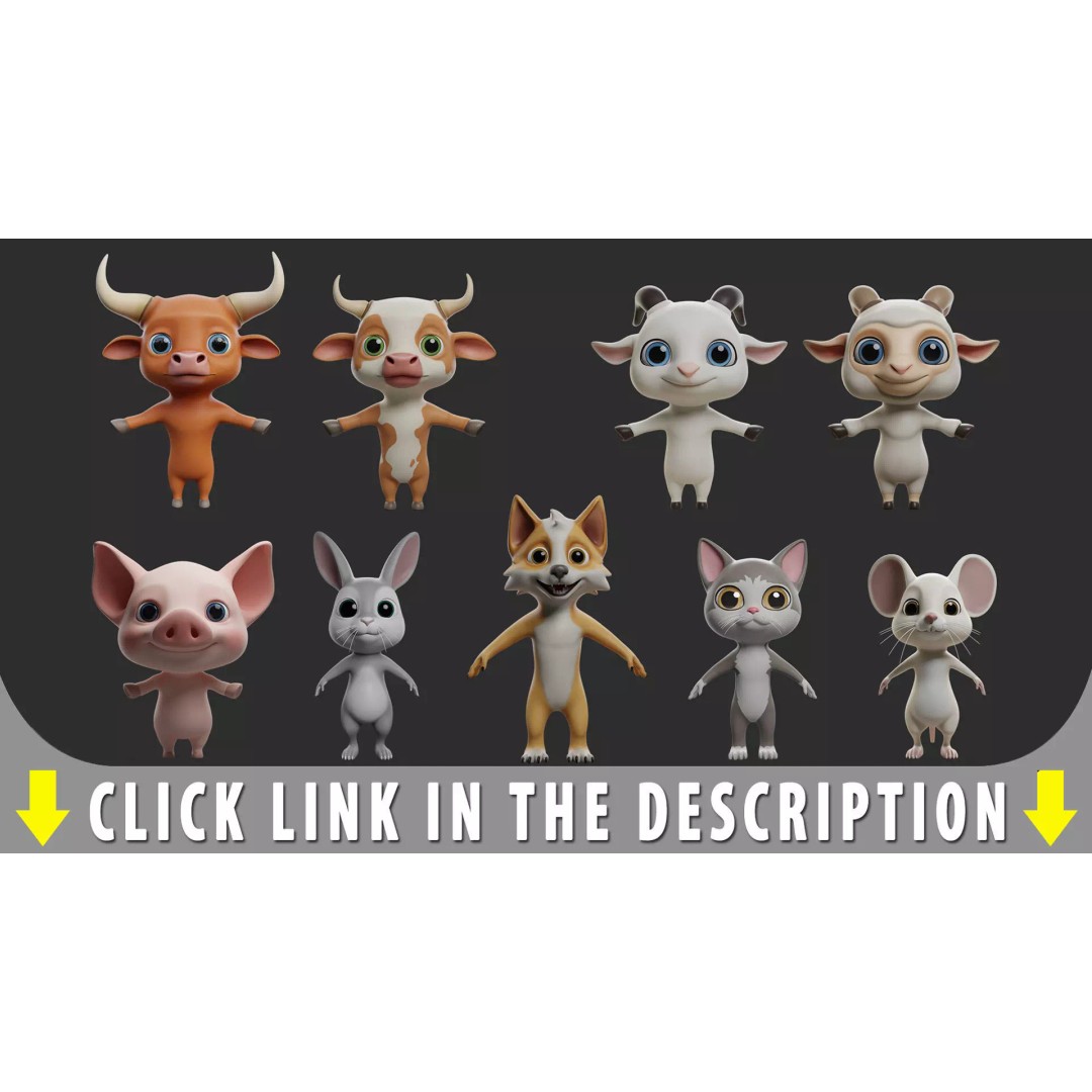 Gorilla 3D Model – Cartoon Low-Poly Game Asset, FBX, Blender