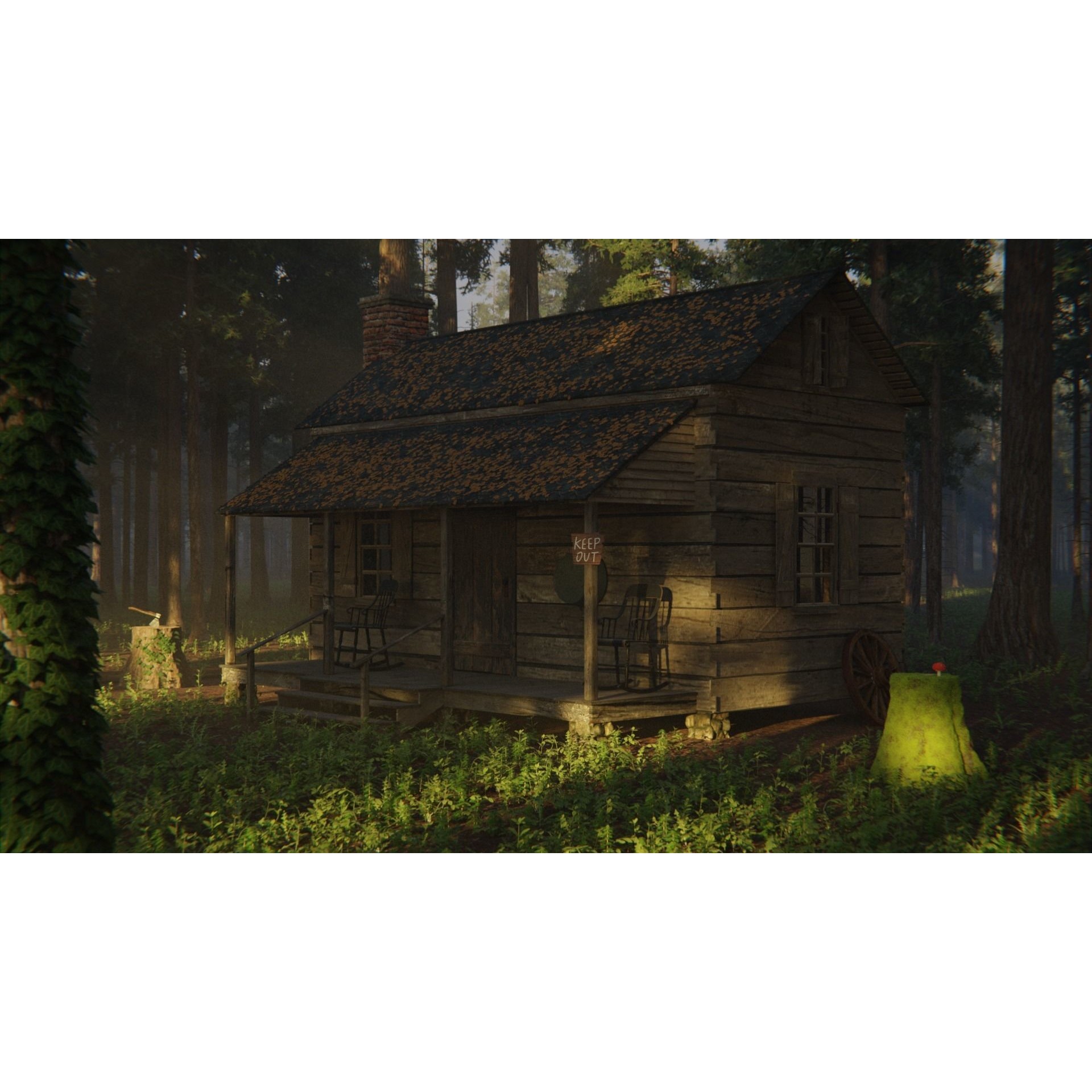 Cabin in the Woods - Game-Ready 3D Model - View 11